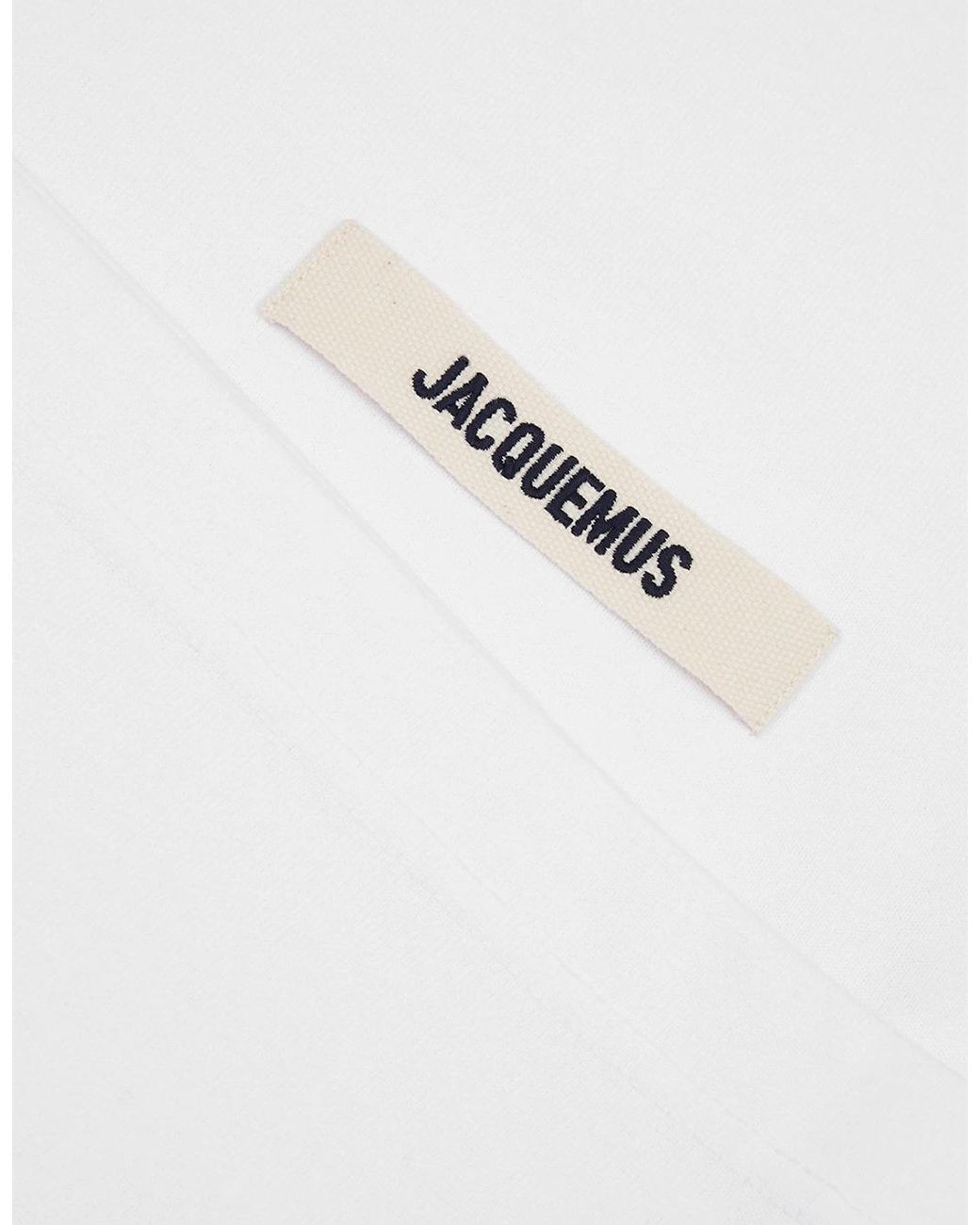 Jacquemus White T-Shirt With Logo for men