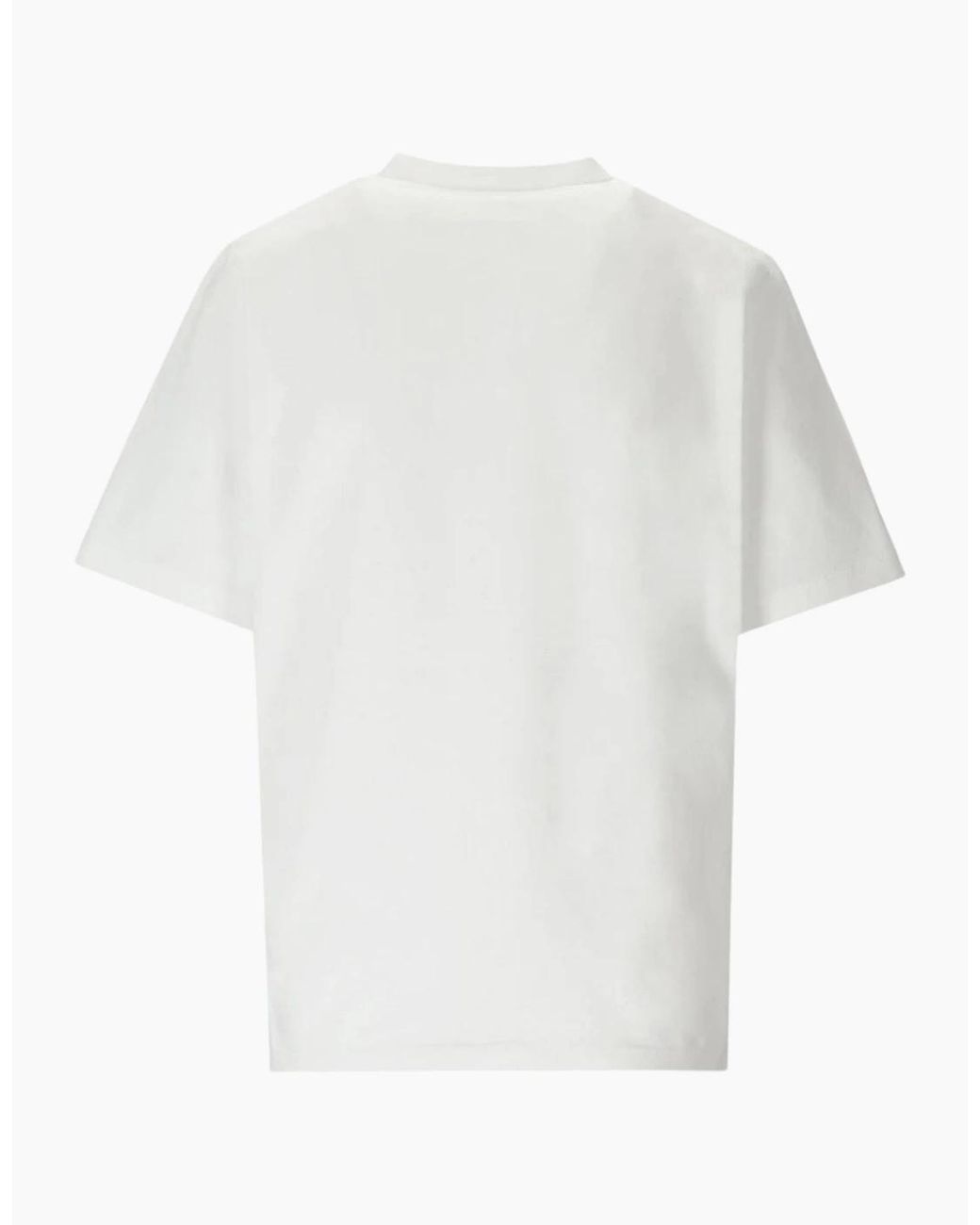 DSquared² White Pixel Leaf Logo Print Crew Neck T-Shirt