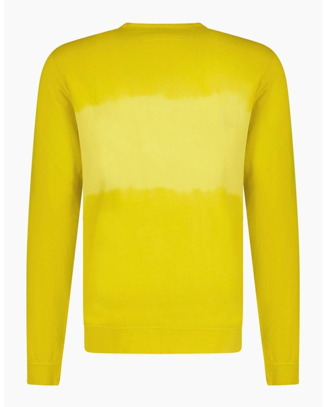 C P Company Yellow Dye Logo Sweatshirt for men