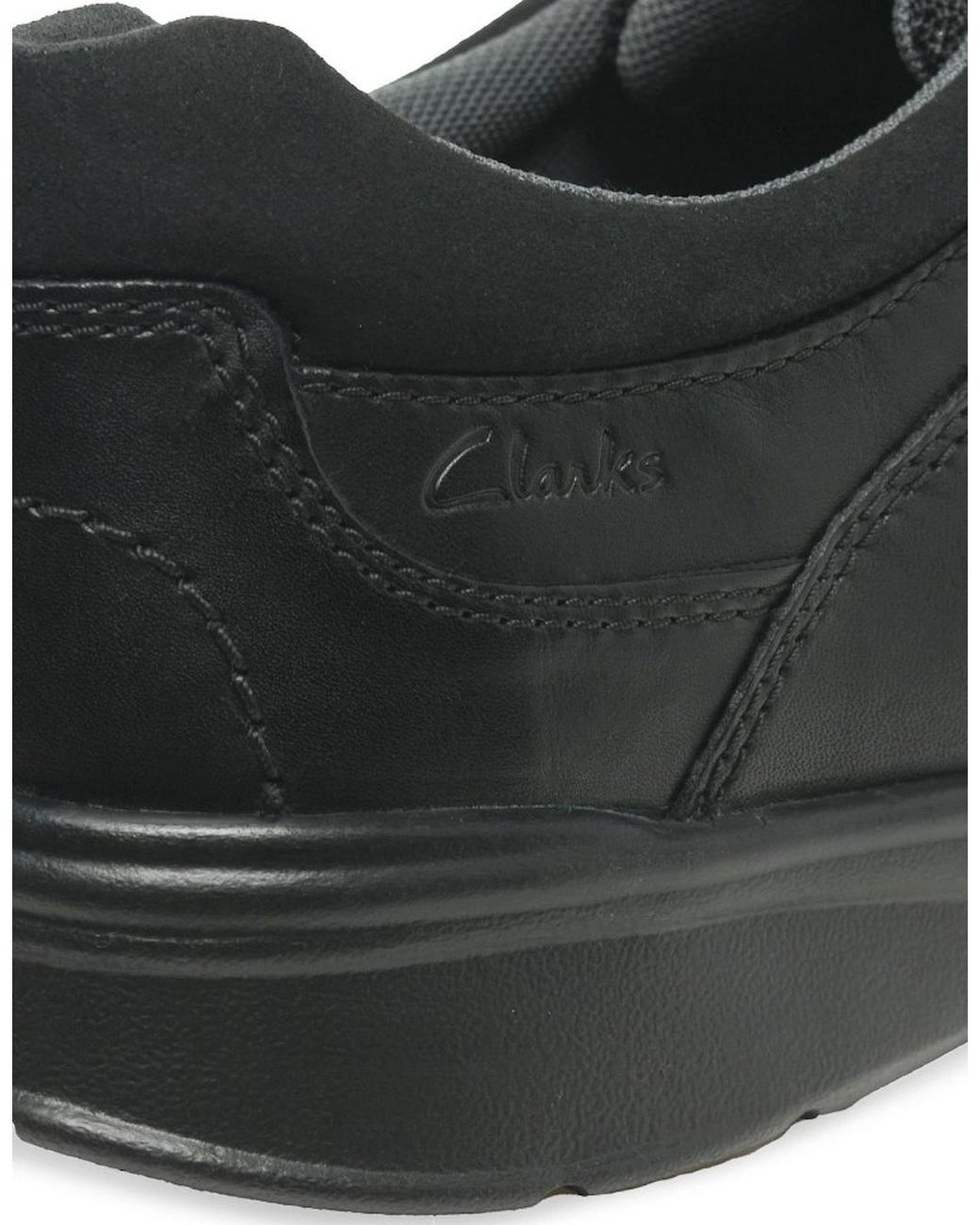 Clarks Black Cotrell Edge Shoes for men
