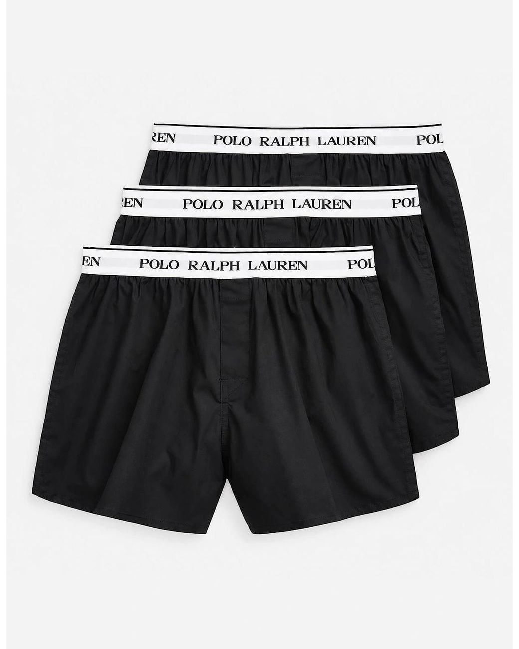 Polo Ralph Lauren Black Elastic Boxers Boxer Shorts Multicoloured for men