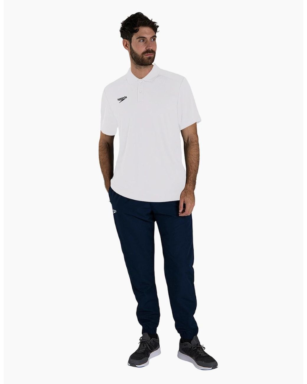 Speedo White Club Dry Polo Shirt for men