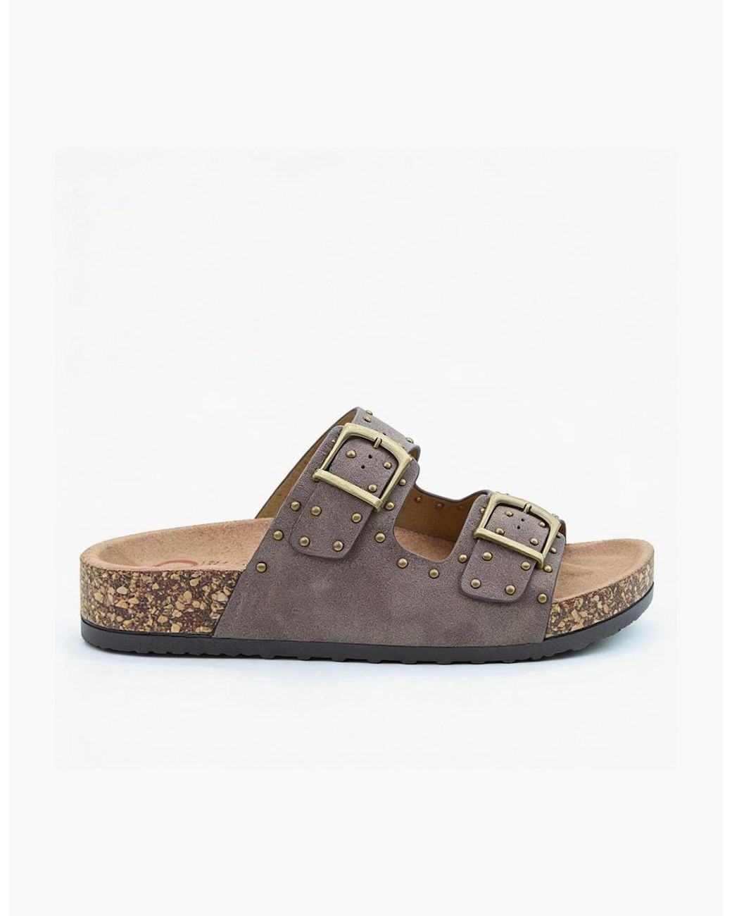 Heavenly Feet Brown Polly Mules Sandals Bark