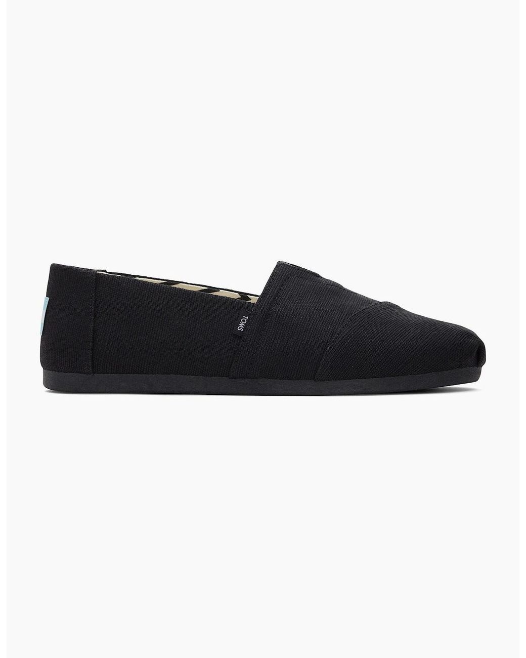 TOMS Black Alpargata Cotton Shoes for men