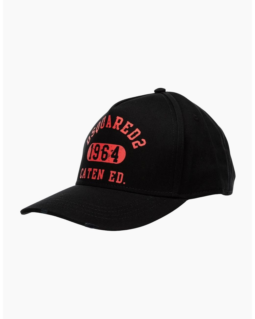 DSquared² Black 1964 Logo Hat for men