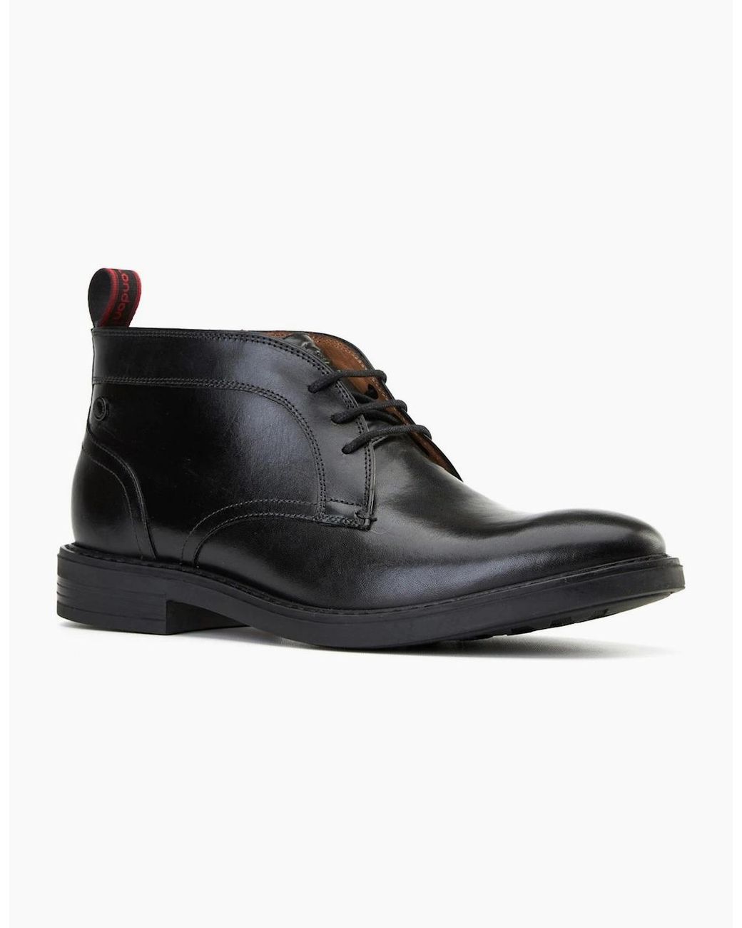 Base London Black Lincoln Chukka Boots for men