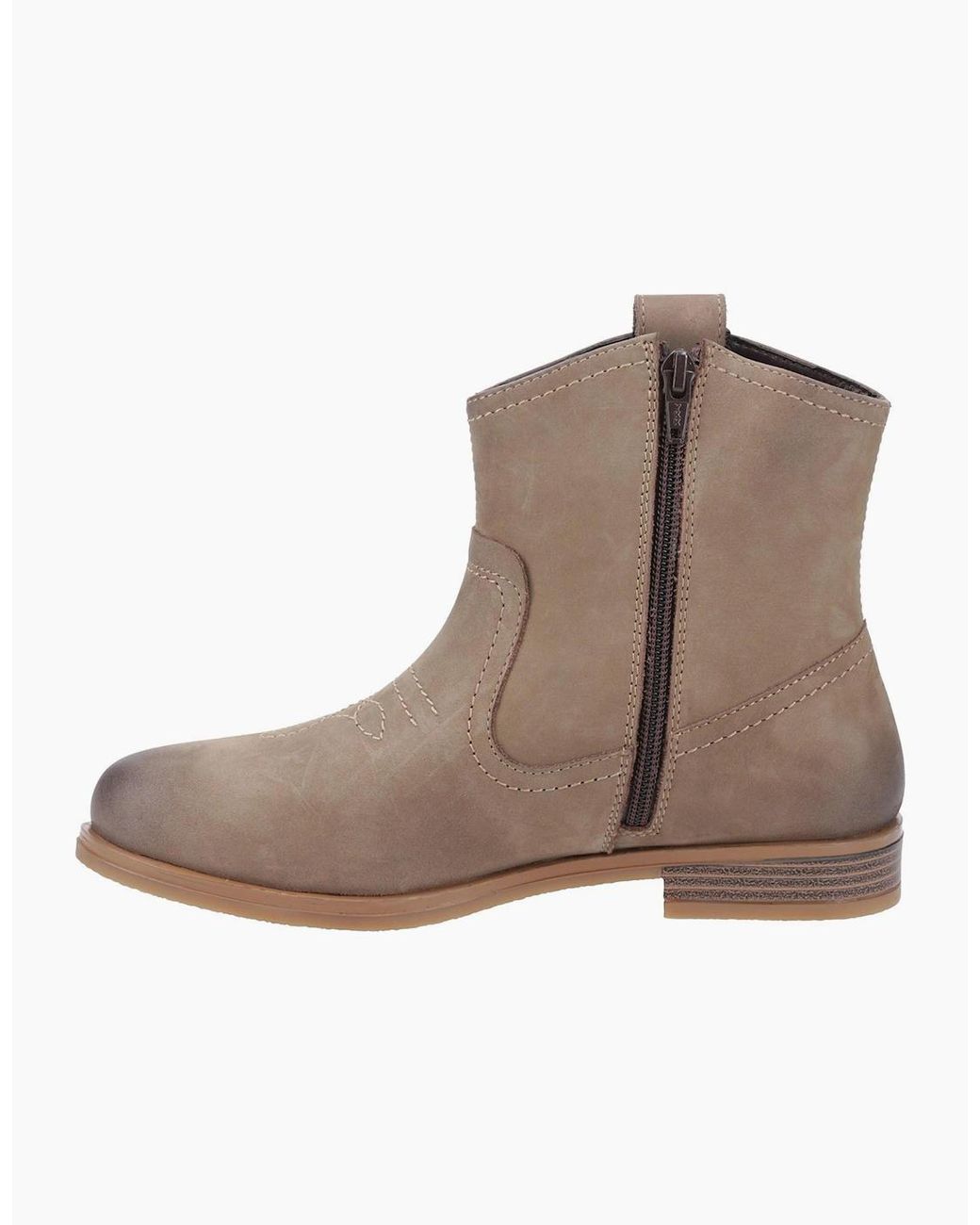Cotswold Brown Signet Ankle Boots Taupe