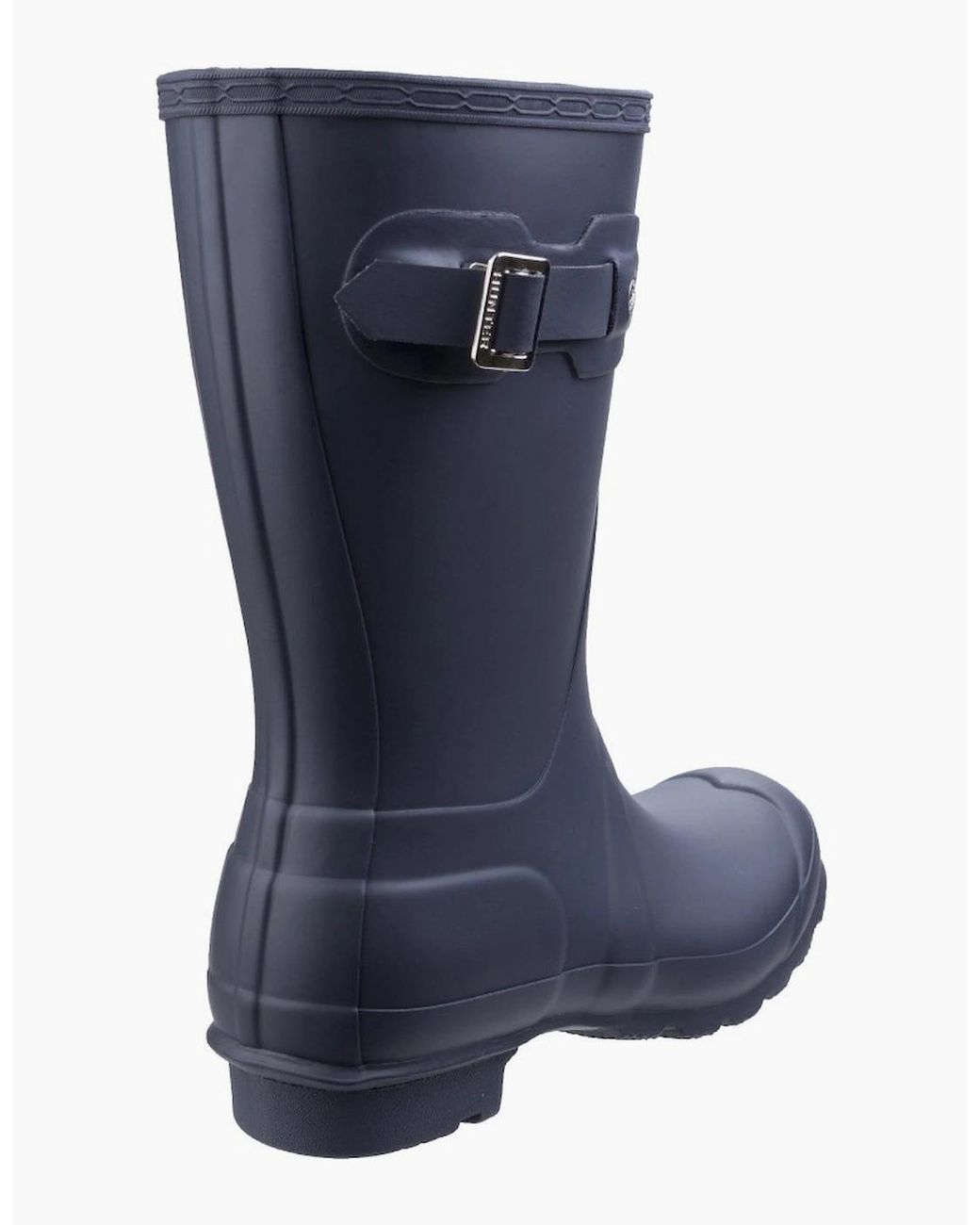 Hunter Blue Original Short Rubber Wellington Boots