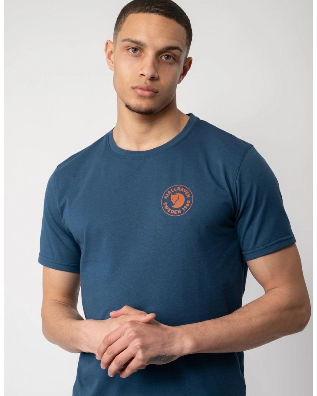 Fjallraven Blue 1960 Logo T-Shirt for men