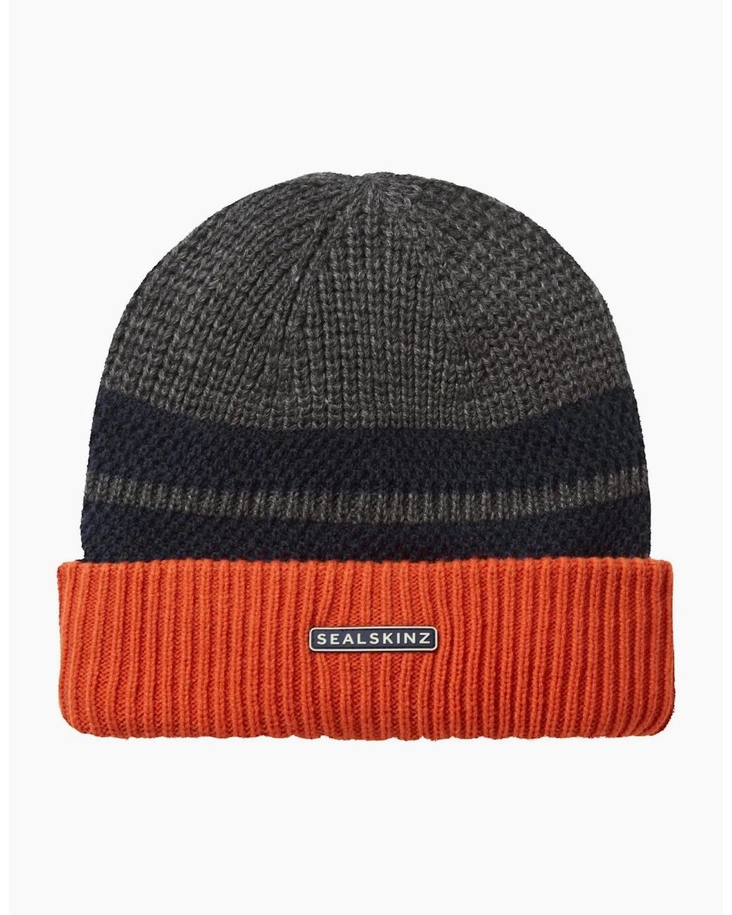 SealSkinz Gray Bittering Roll Cuff Beanie