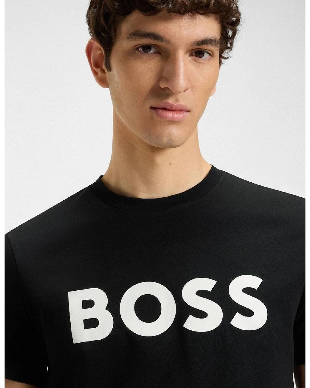 Boss Black Thinking 1 T-Shirt, Signature Logo for men