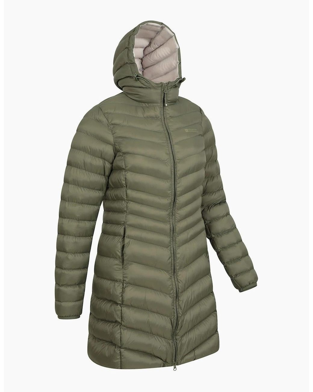 Mountain Warehouse Green Ladies Florence Long Padded Jacket