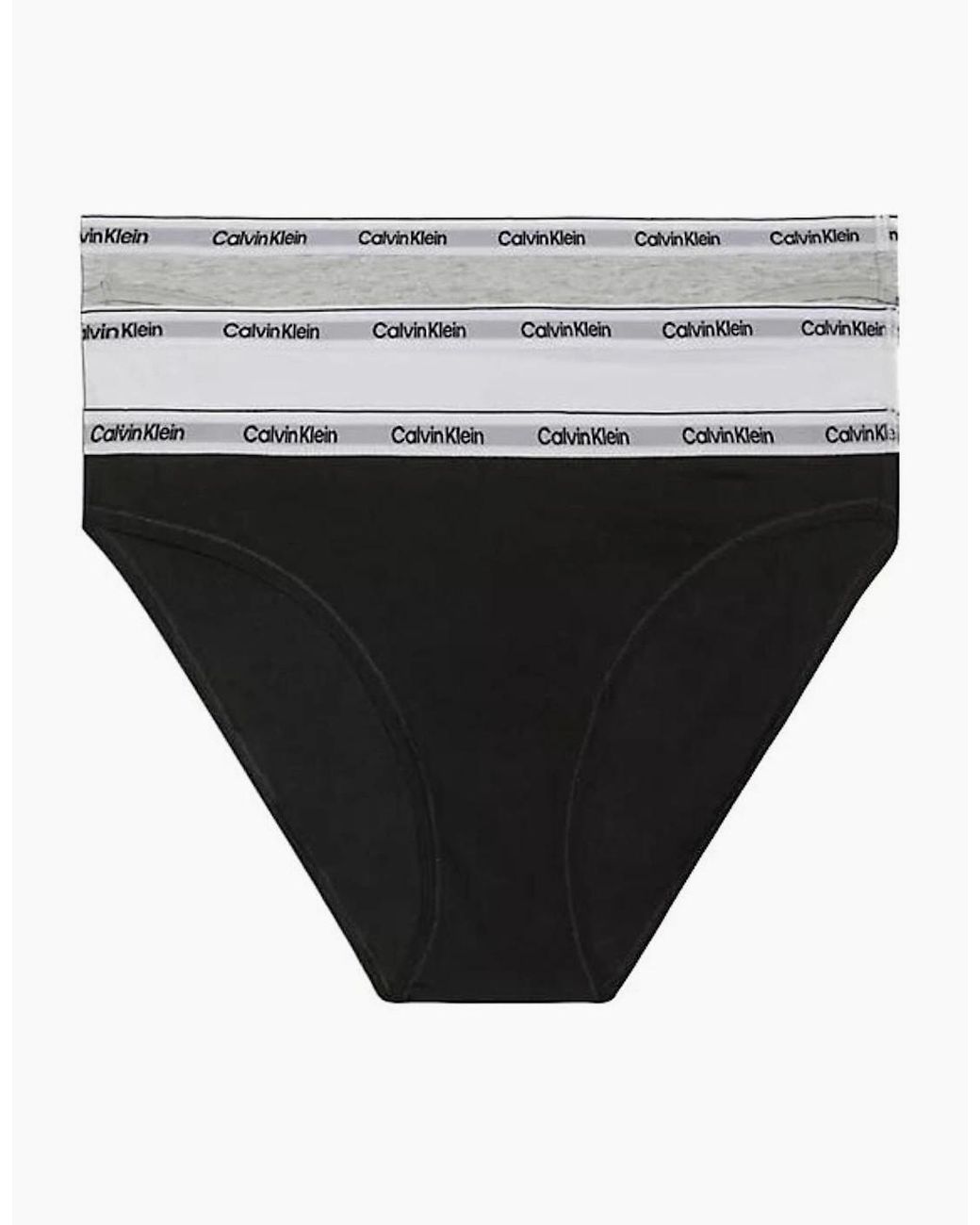 Calvin Klein Black 3-Pack Modern Logo Bikini Briefs