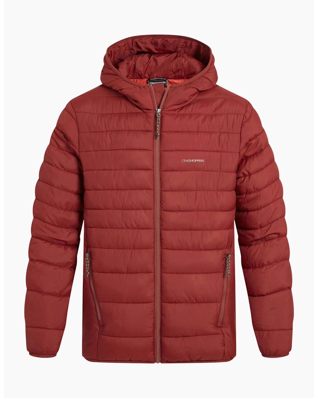 Craghoppers Red Compresslite Ix Hooded Padded Jacket for men