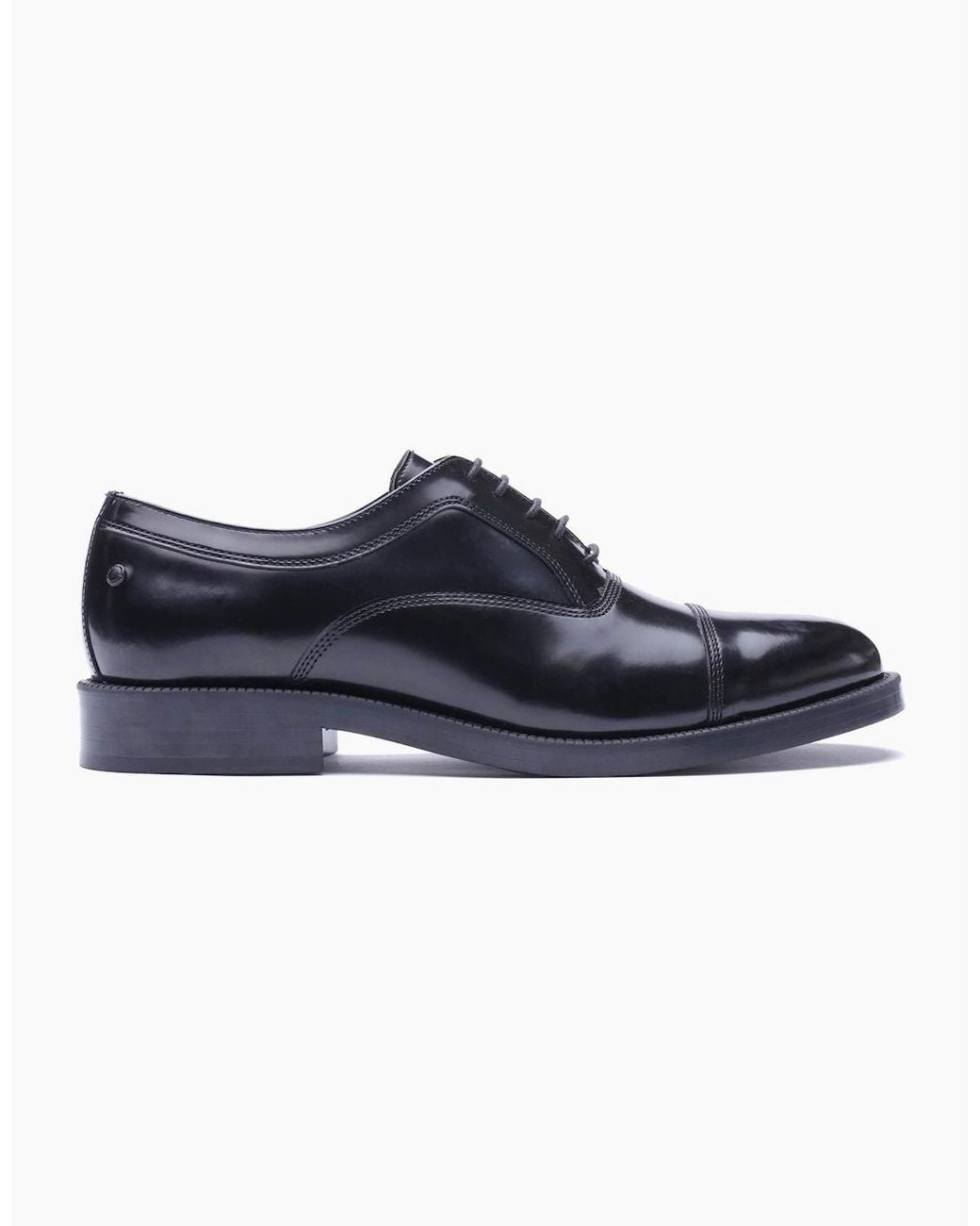 Base London Blue London Roma Leather Oxford Shoes for men