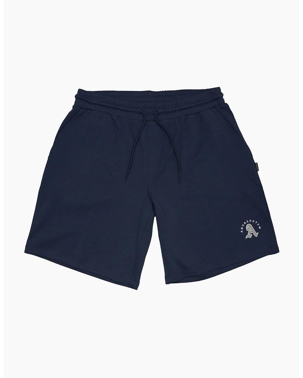 Aquascutum Blue Fleece Jogger Shorts for men