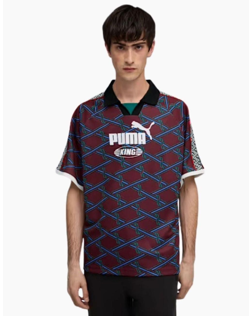 PUMA Blue King Ruby Shimmer Jersey Top for men