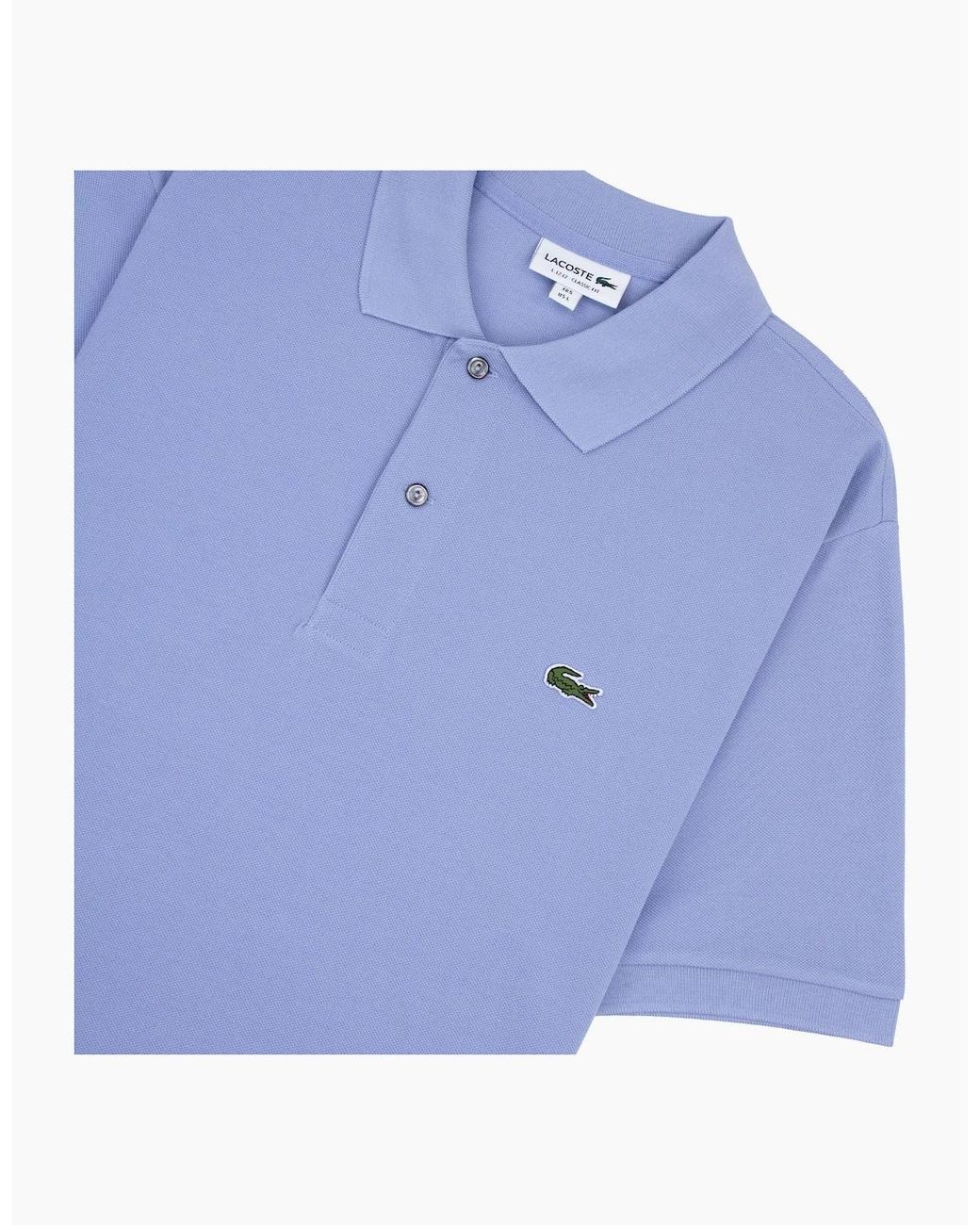 Lacoste Blue Classic Fit L.12.12 Original Polo Shirt Light for men