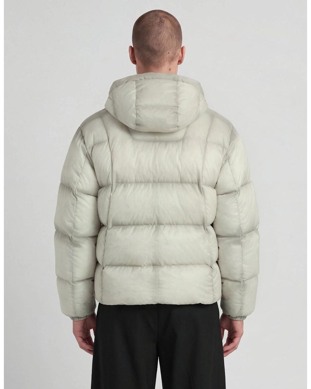 Lyle & Scott Natural Translucent Puffer Jacket for men