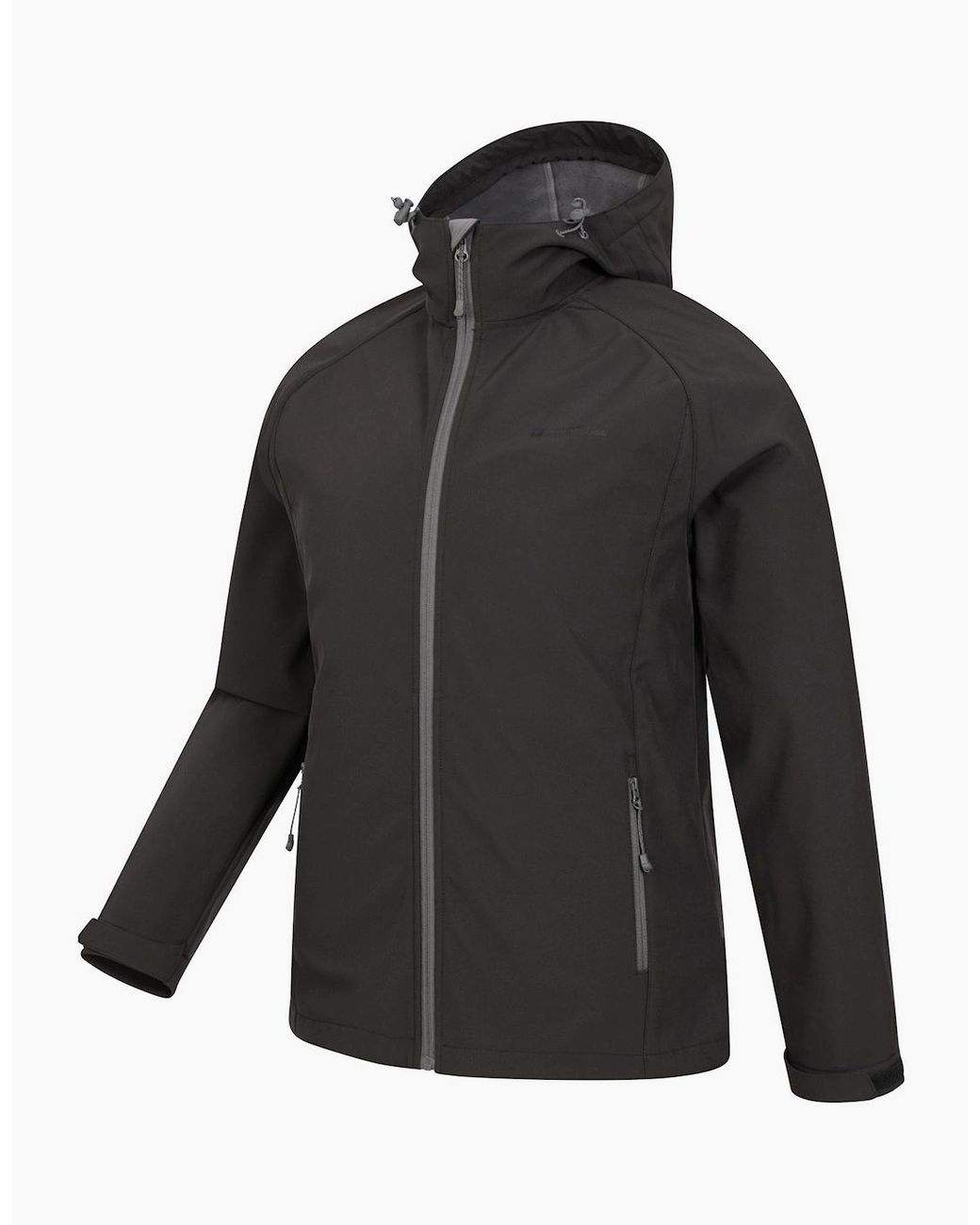Mountain Warehouse Black Exodus Waterproof Soft Shell Jacket for men