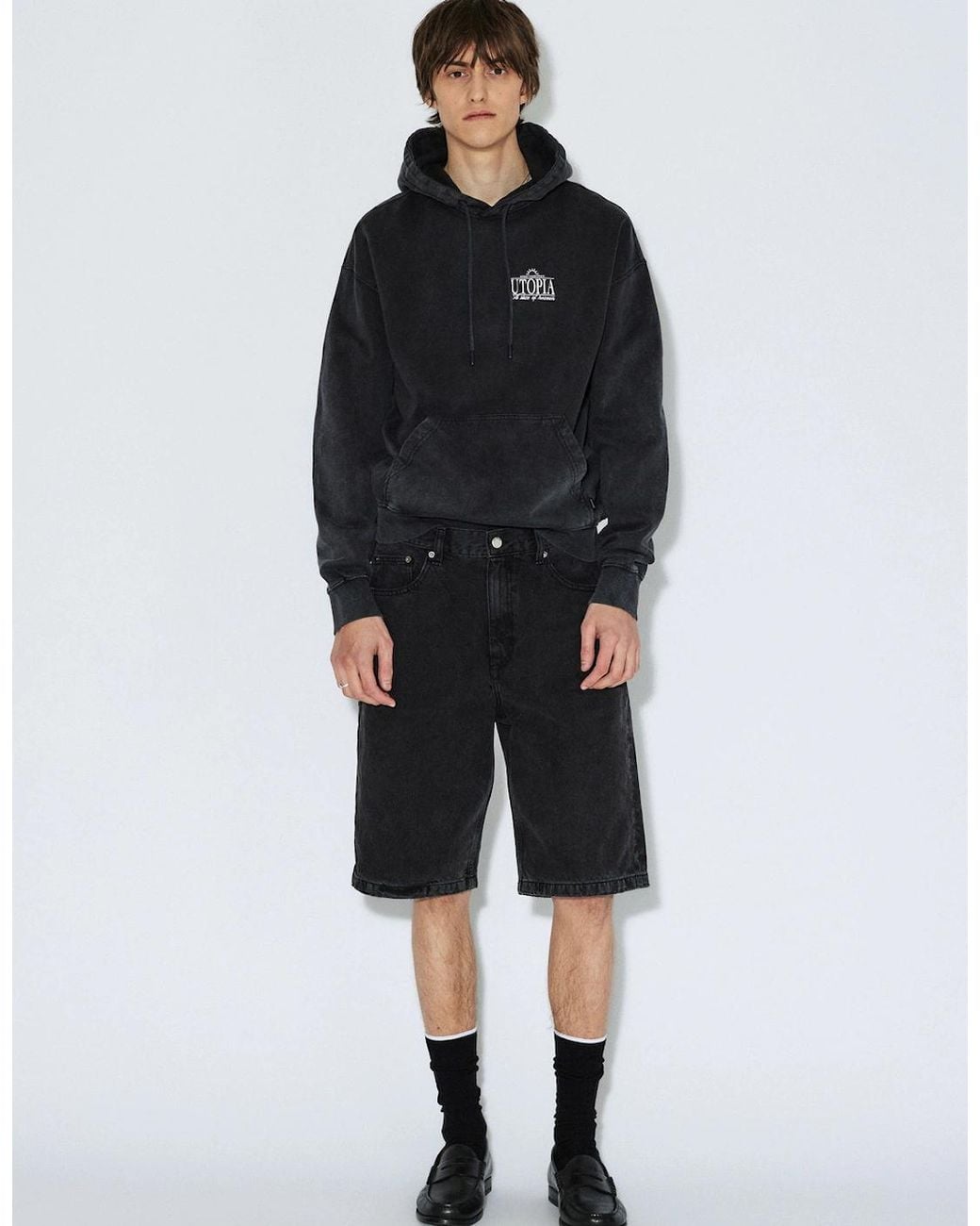Dr. Denim Black Omar Denim Shorts