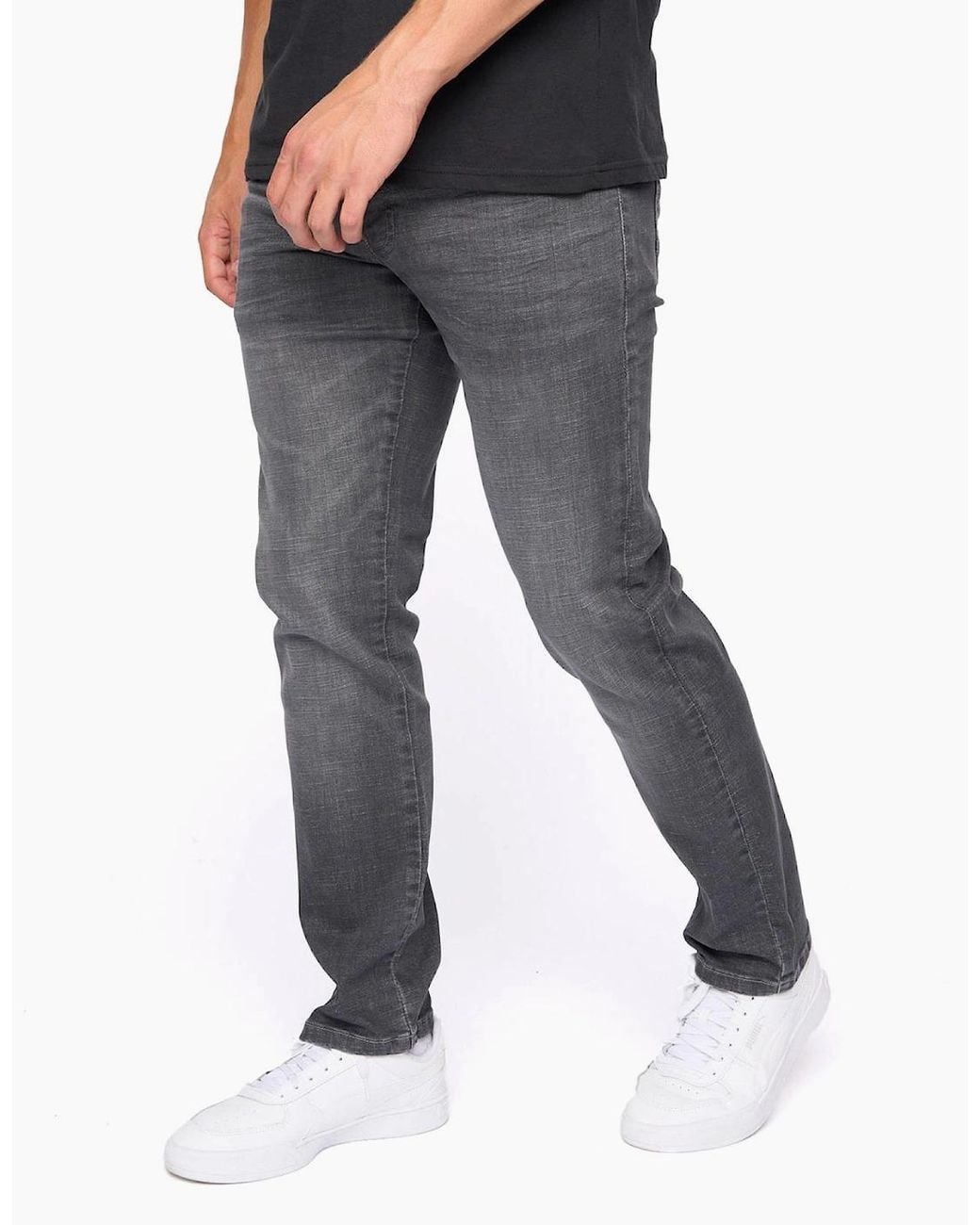 Bewley & Ritch Gray Bewley & Ritch Newbury Straight Fit Jeans Wash for men