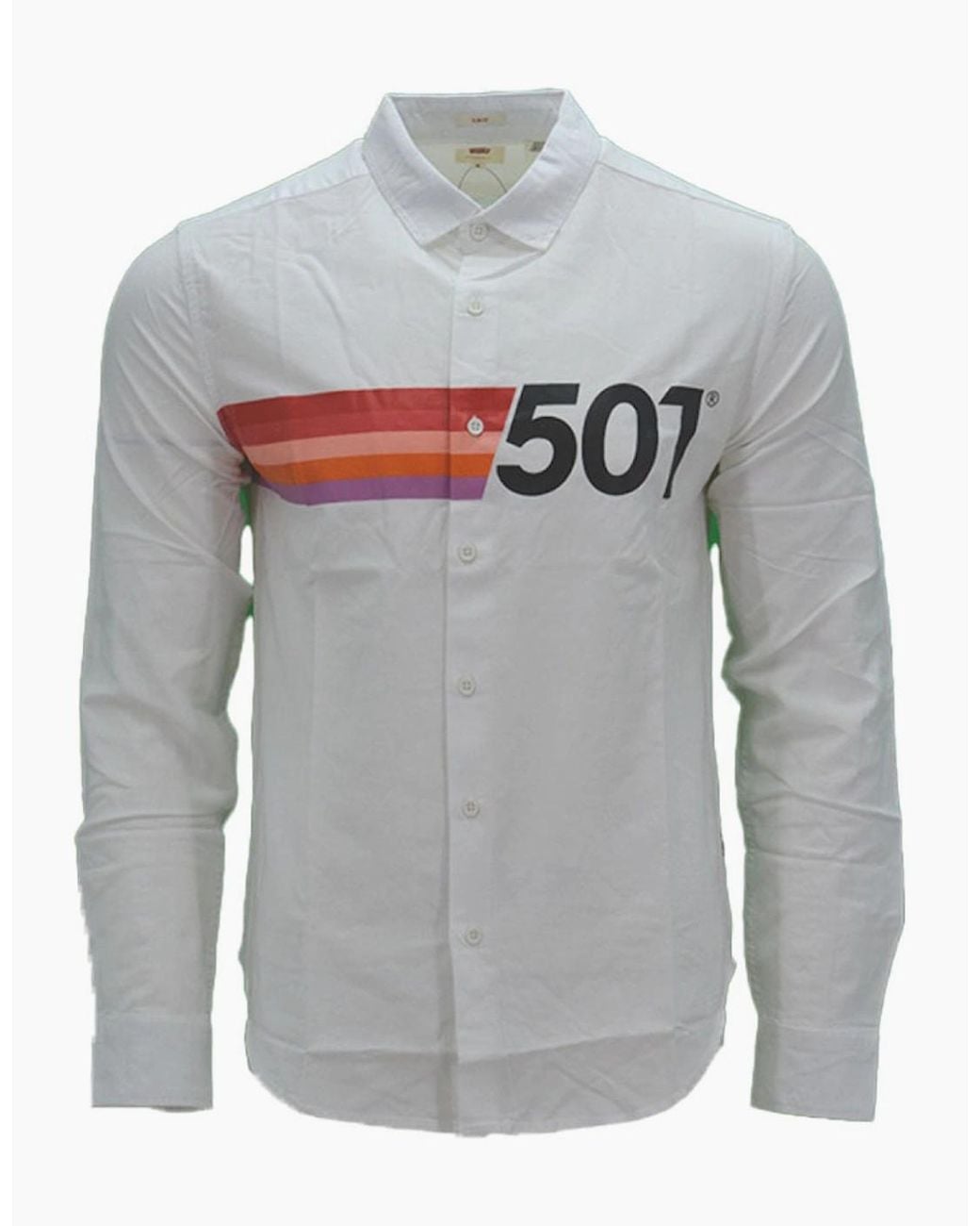 Levi's White Levi's Shirts Cotton Long Sleeve Summer Shirt for men