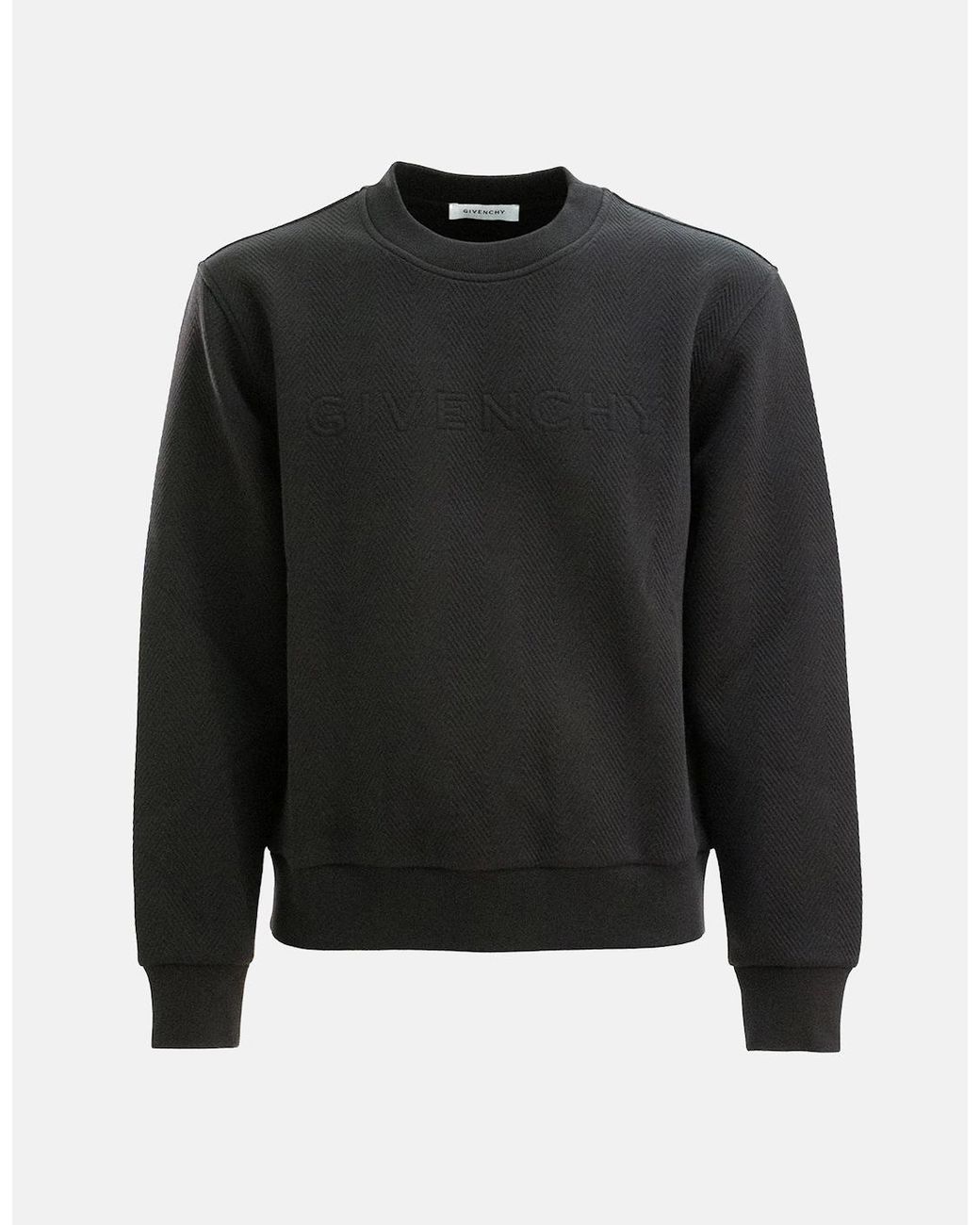 Givenchy Black Quilted Sweatshirt for men