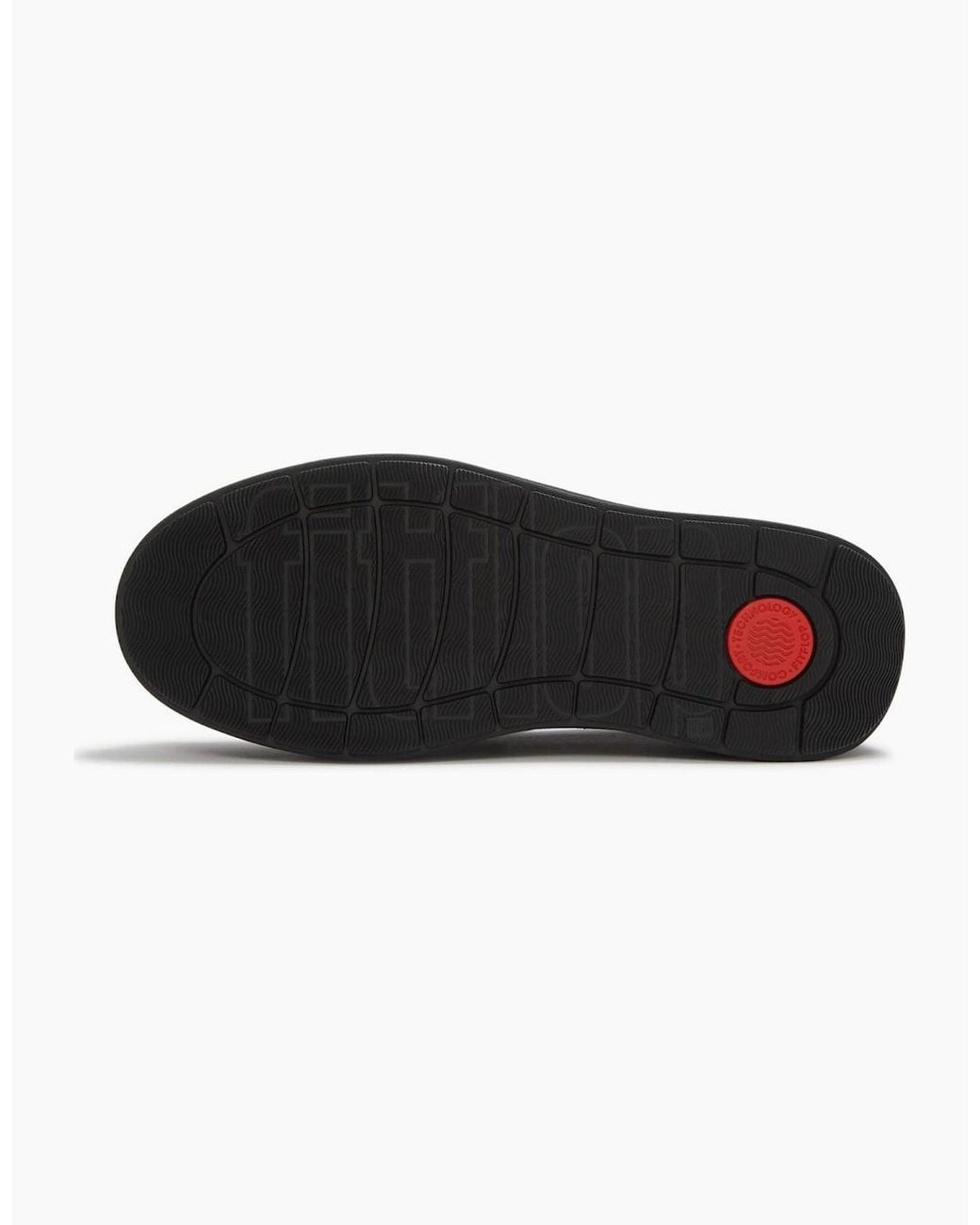 Fitflop Black Gen-Ff Roam Knit Leather Boots