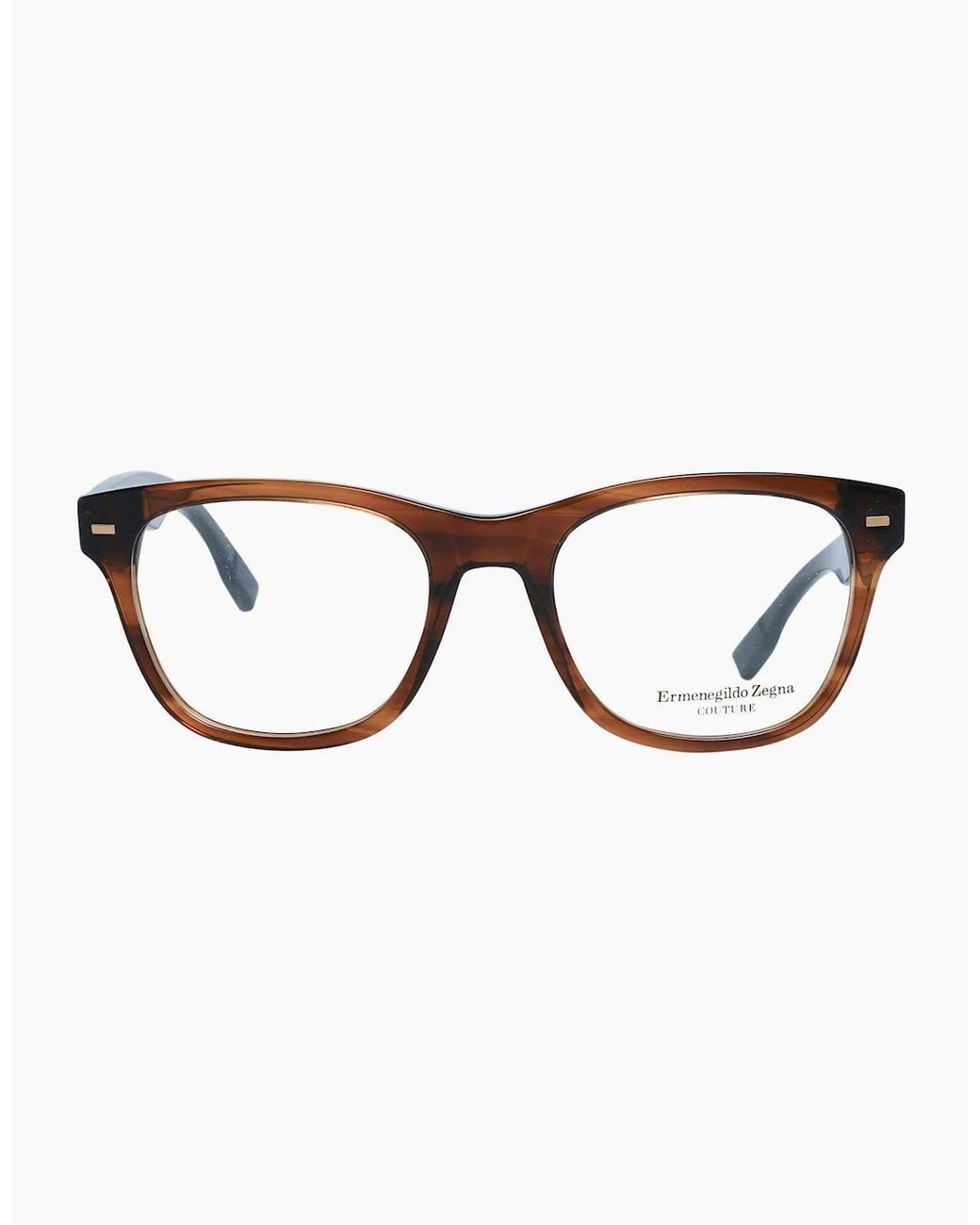 Zegna Brown Optical Frame Zc5001 048 52 for men