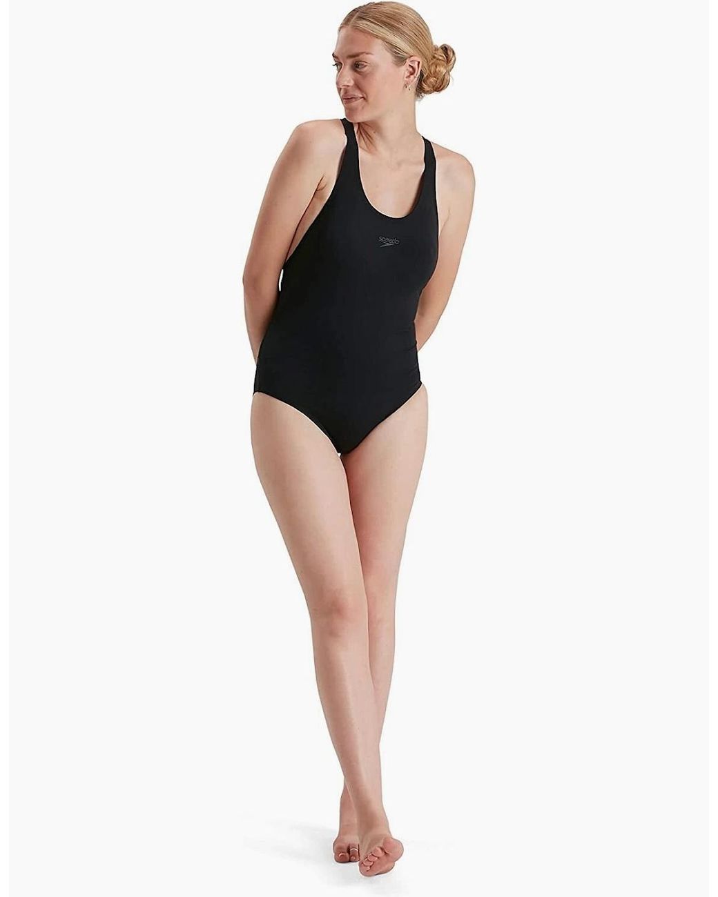 Speedo Black Ladies Power Eco Endurance+ One Piece Swimsuit