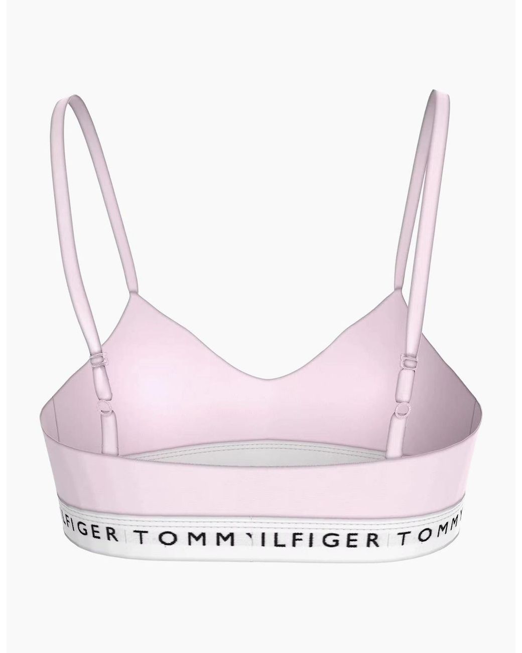 Tommy Hilfiger Pink Heritage Cotton Push-Up Bralette, Light