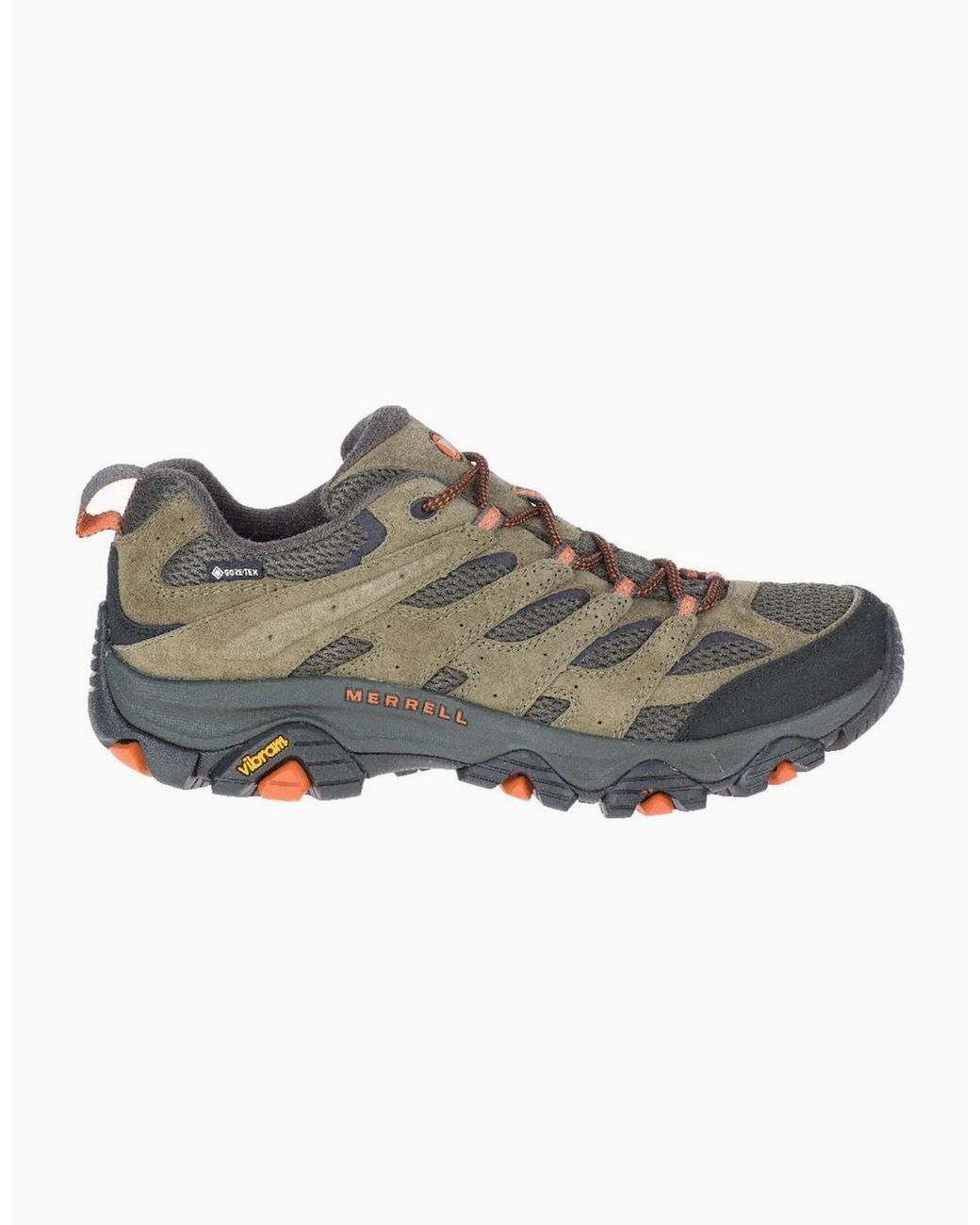 Merrell Brown Moab 3 Gtx Wide Suede Wide Fit Hiking Shoes for men