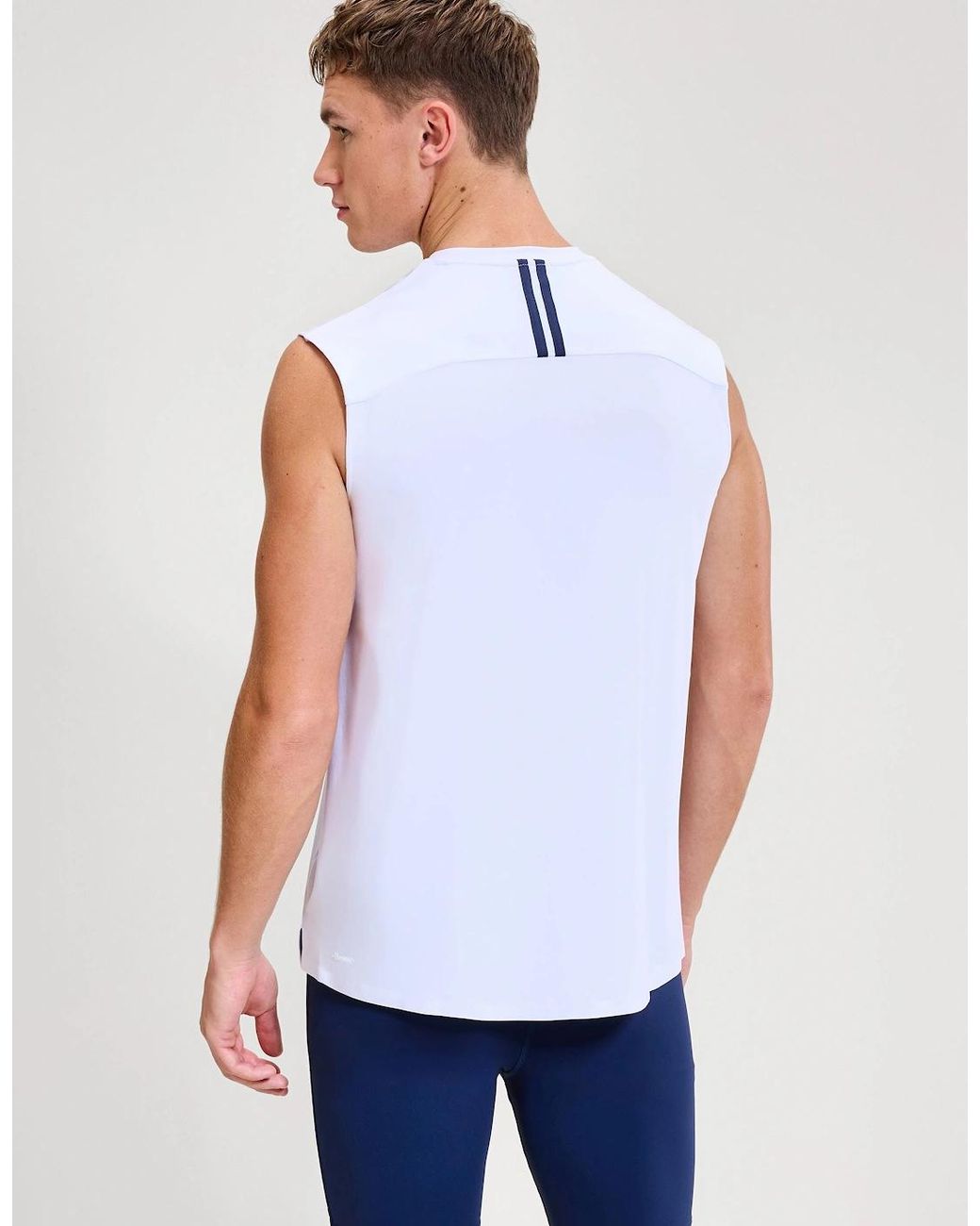 Ellesse White Olios Vest for men