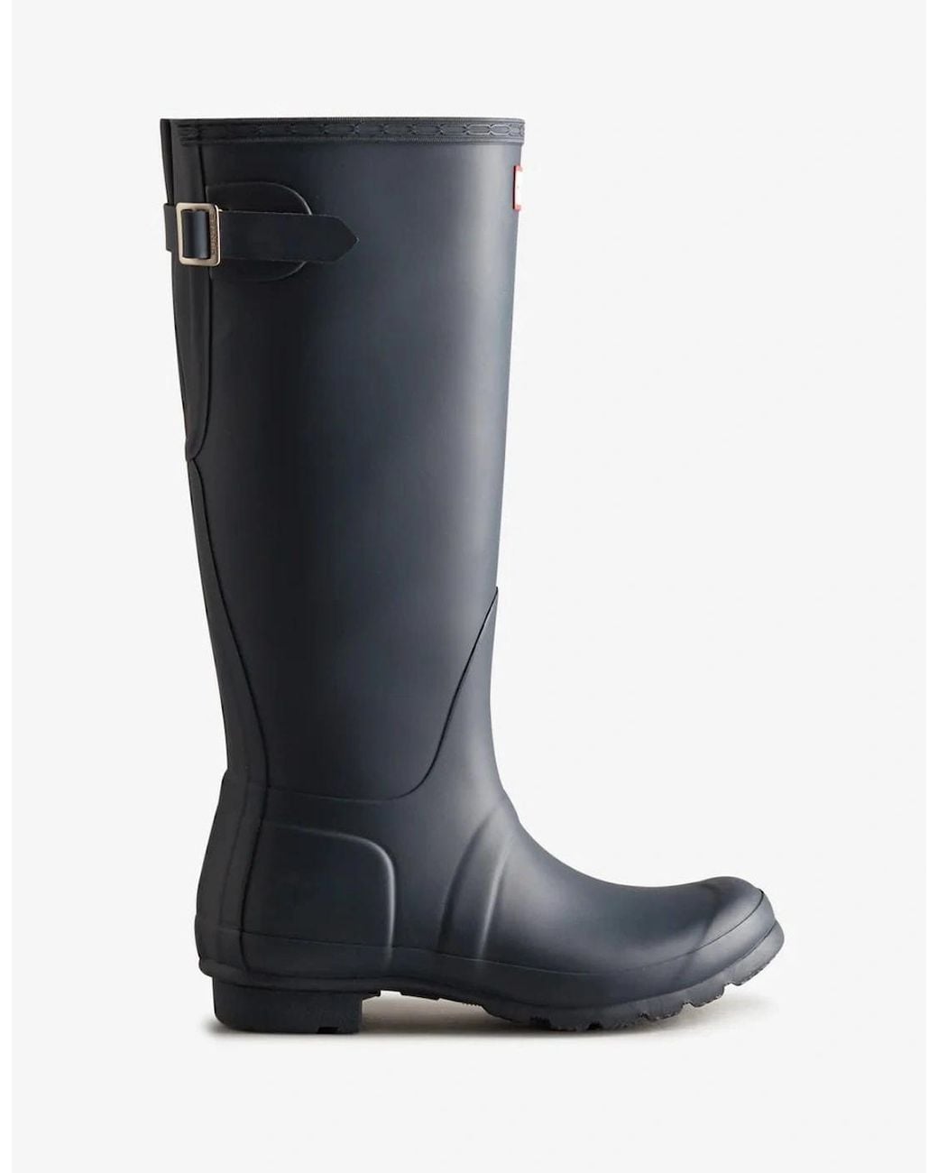 Hunter Black Original Tall Back Adjustable Wellies