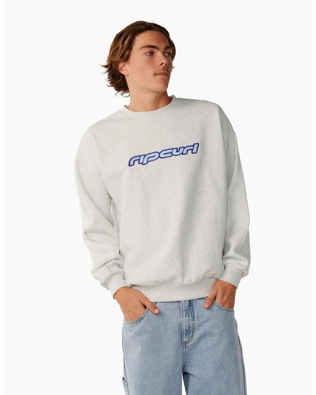 Rip Curl Gray Rip Curl Archive Crew Sweatshirt for men
