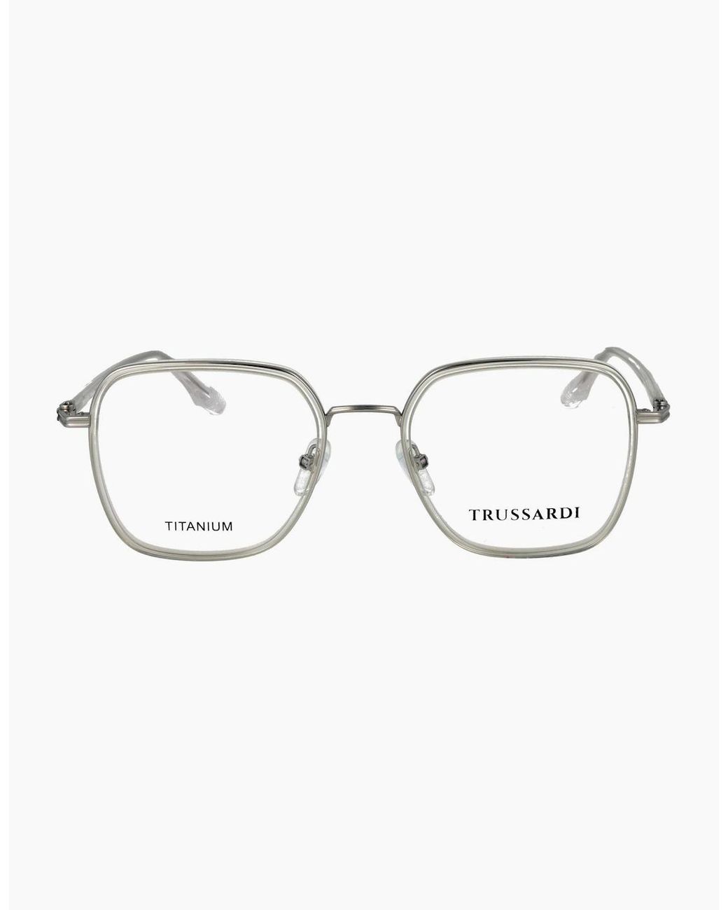 Trussardi Metallic Optical Frame Tsu1020T T02 52 Titanium for men
