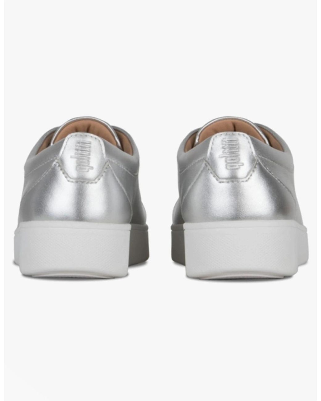 Fitflop Metallic Rally Leather Trainers