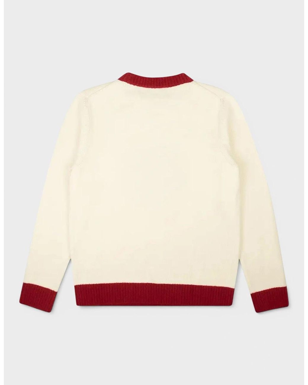 Casablanca White Monogram Monogram Crew Knit Sweater for men