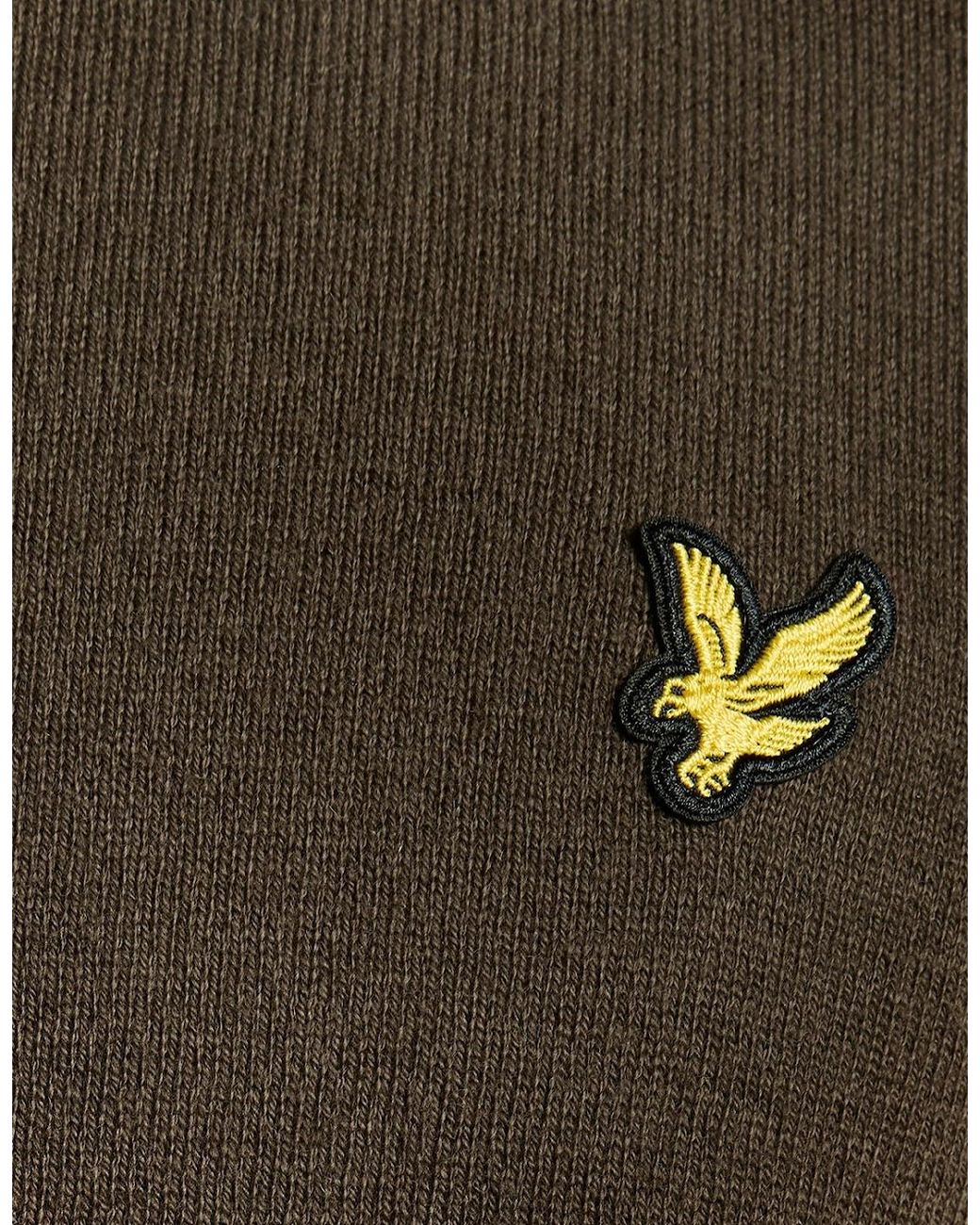 Lyle & Scott Brown Lyle & Scott Cotton Merino Crew Neck Jumper for men