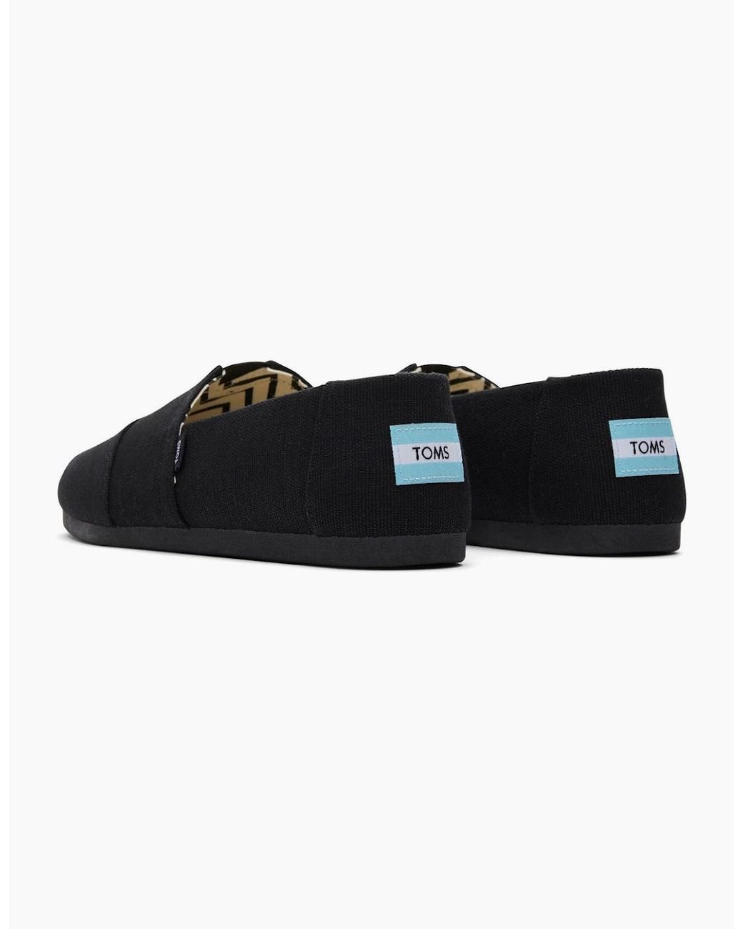 TOMS Black Alpargata Slip On Shoes for men