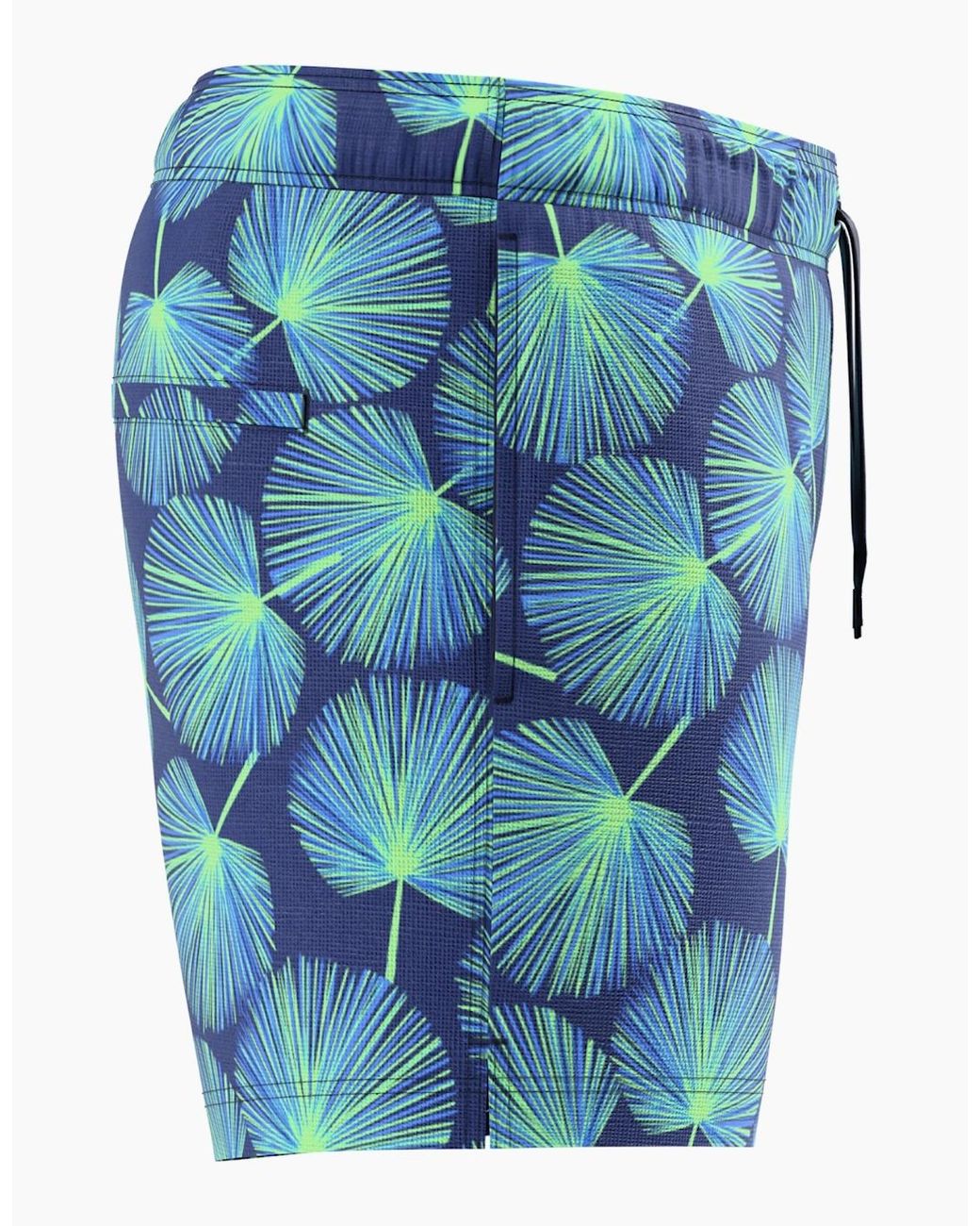 Speedo Blue Redondo Edge Volley Printed Swim Shorts for men