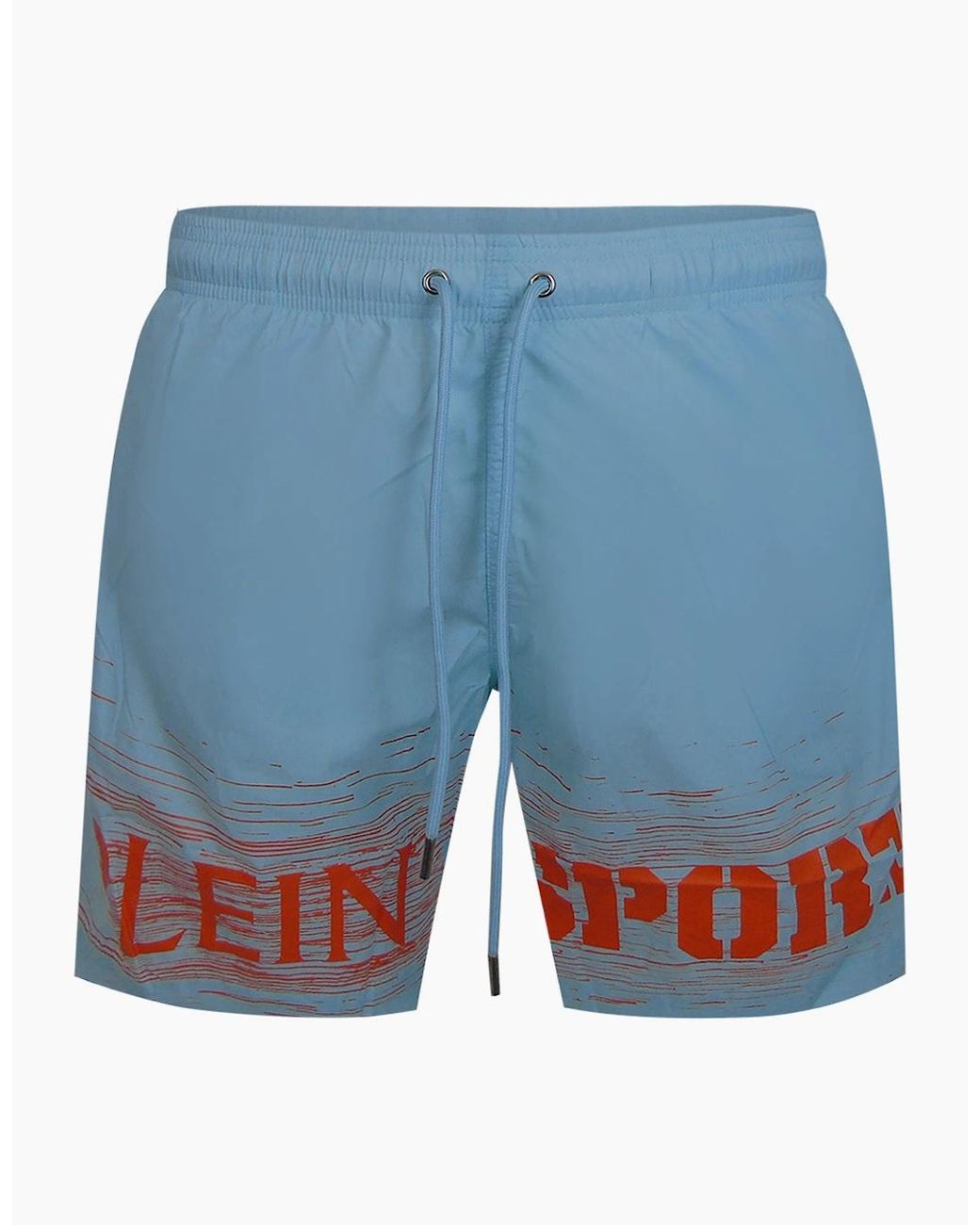 Philipp Plein Blue Plein Sport Shade Logo Medium Boardshort Swim Shorts for men