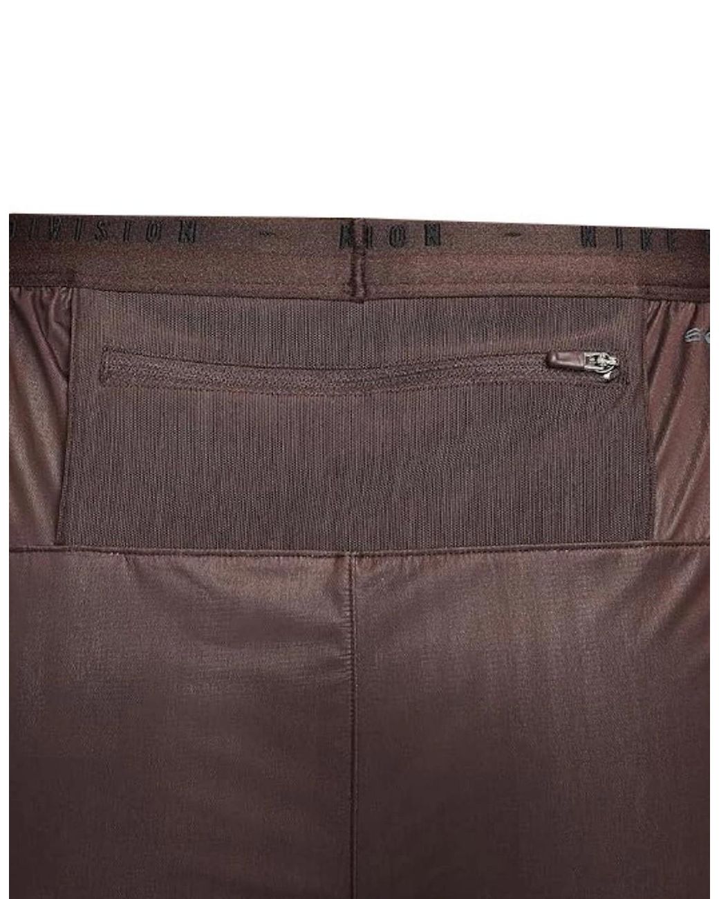 Nike Brown Plain Dark Running Trousers for men