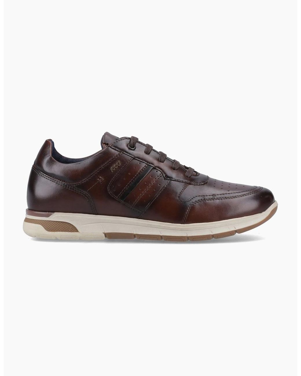 Pod Brown Arrow Leather Shoes for men