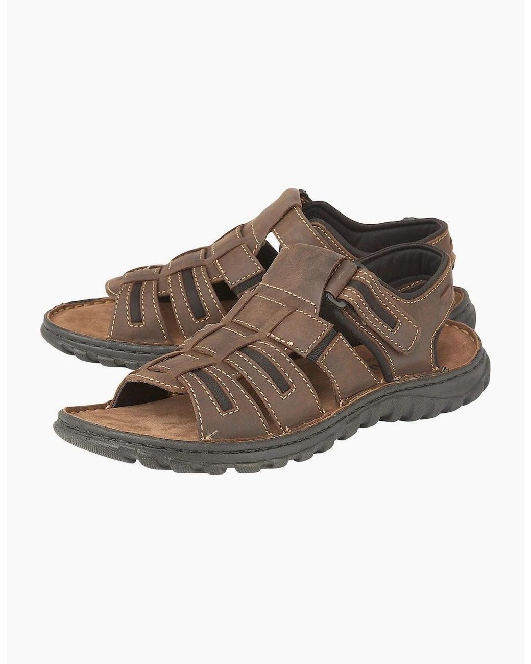 Lotus Brown Dylan Sandals for men