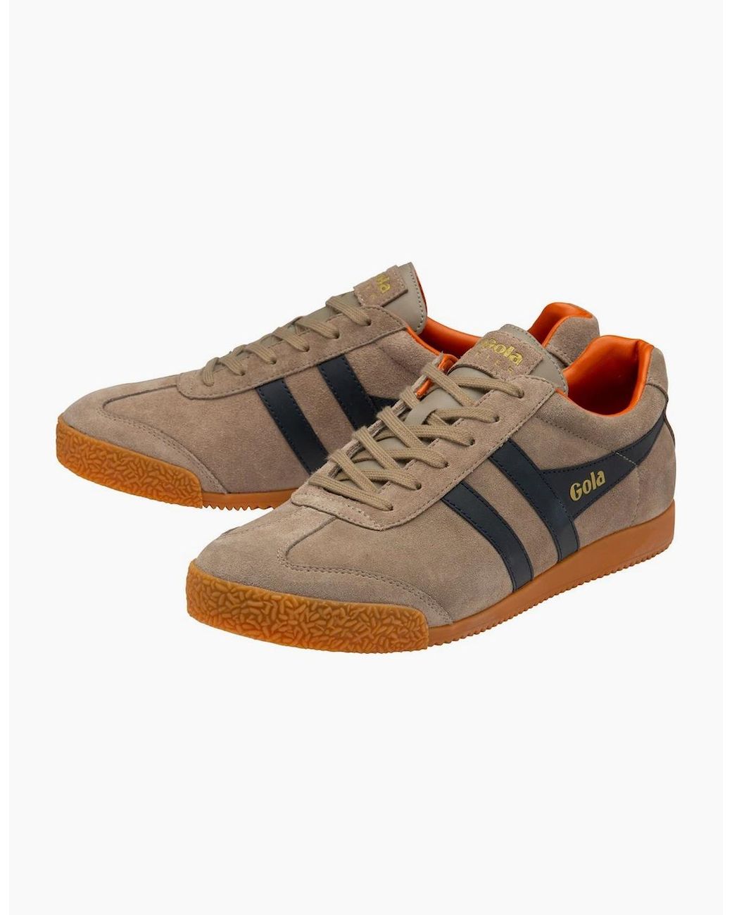 Gola Brown Harrier Suede Casual Trainers for men