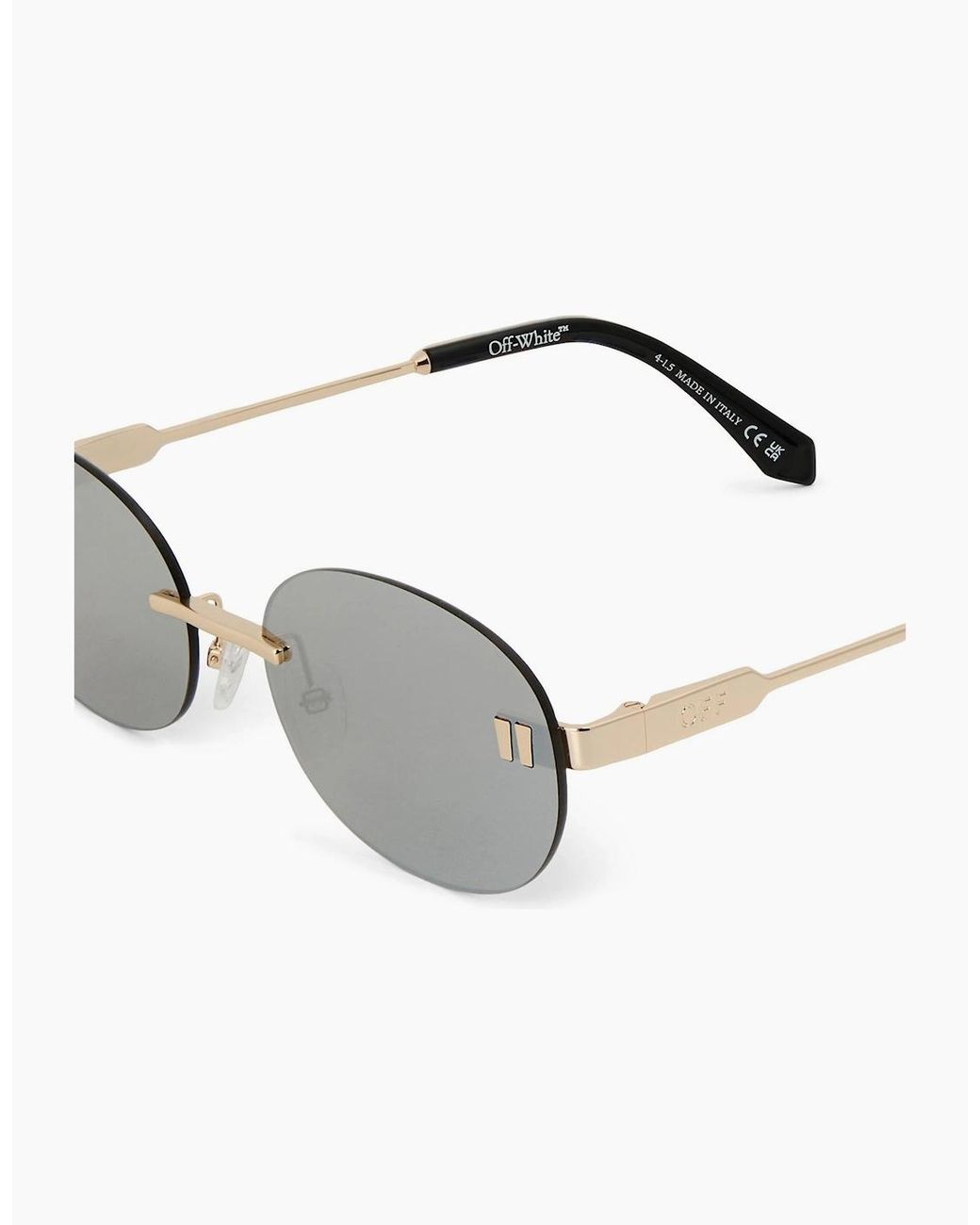 Off-White c/o Virgil Abloh Metallic Off Frisco Sunglasses for men