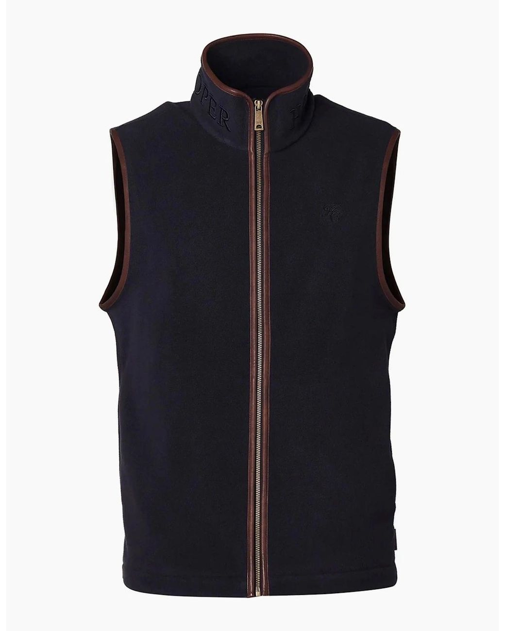 Holland Cooper Blue Country Fleece Gilet Ink for men