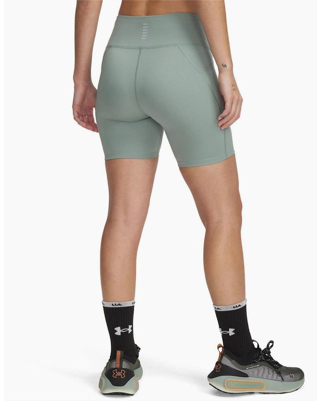 Under Armour Green Launch Compression Fit Bermuda Shorts